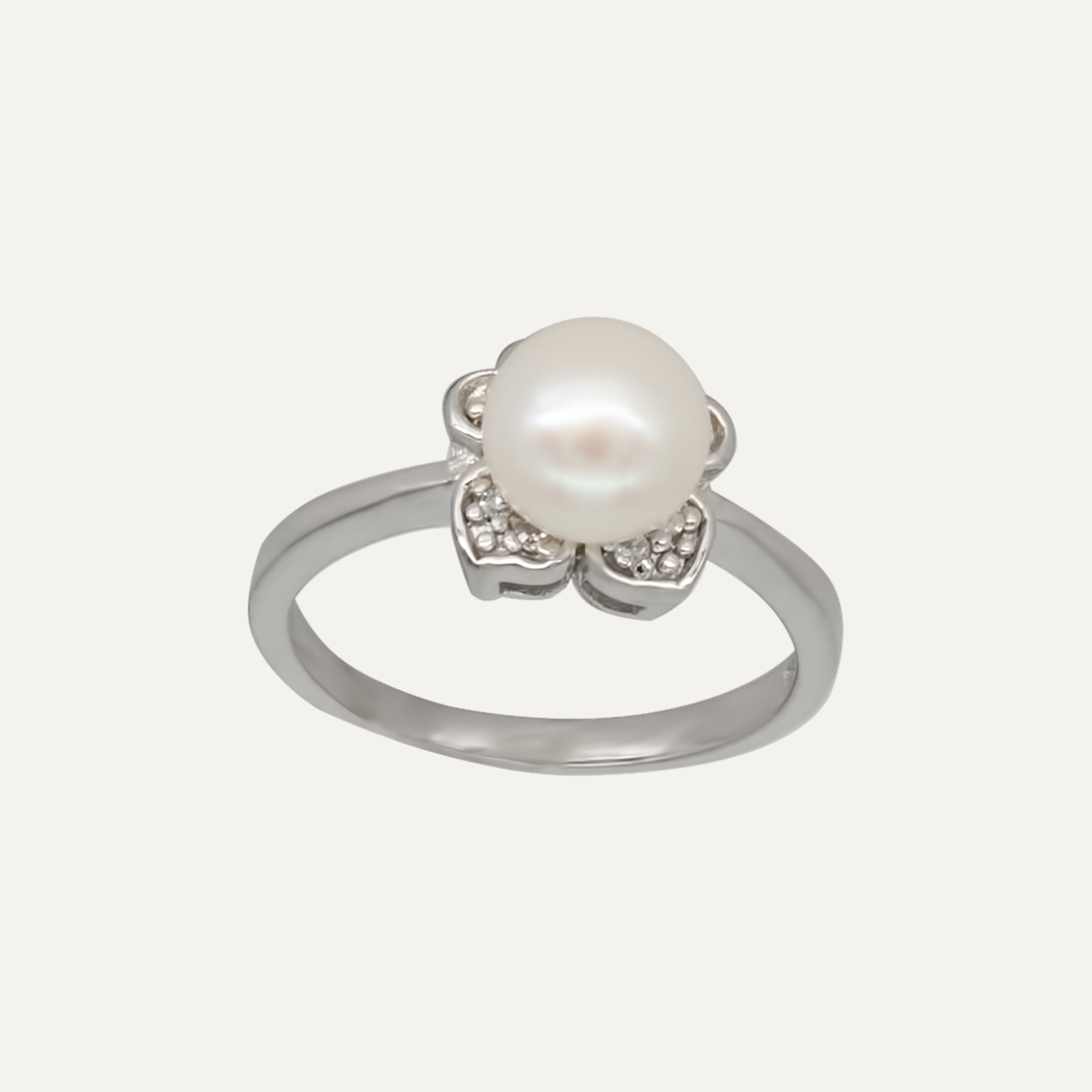 Sidabrinis Žiedas „Perlas ir Cirkonis“