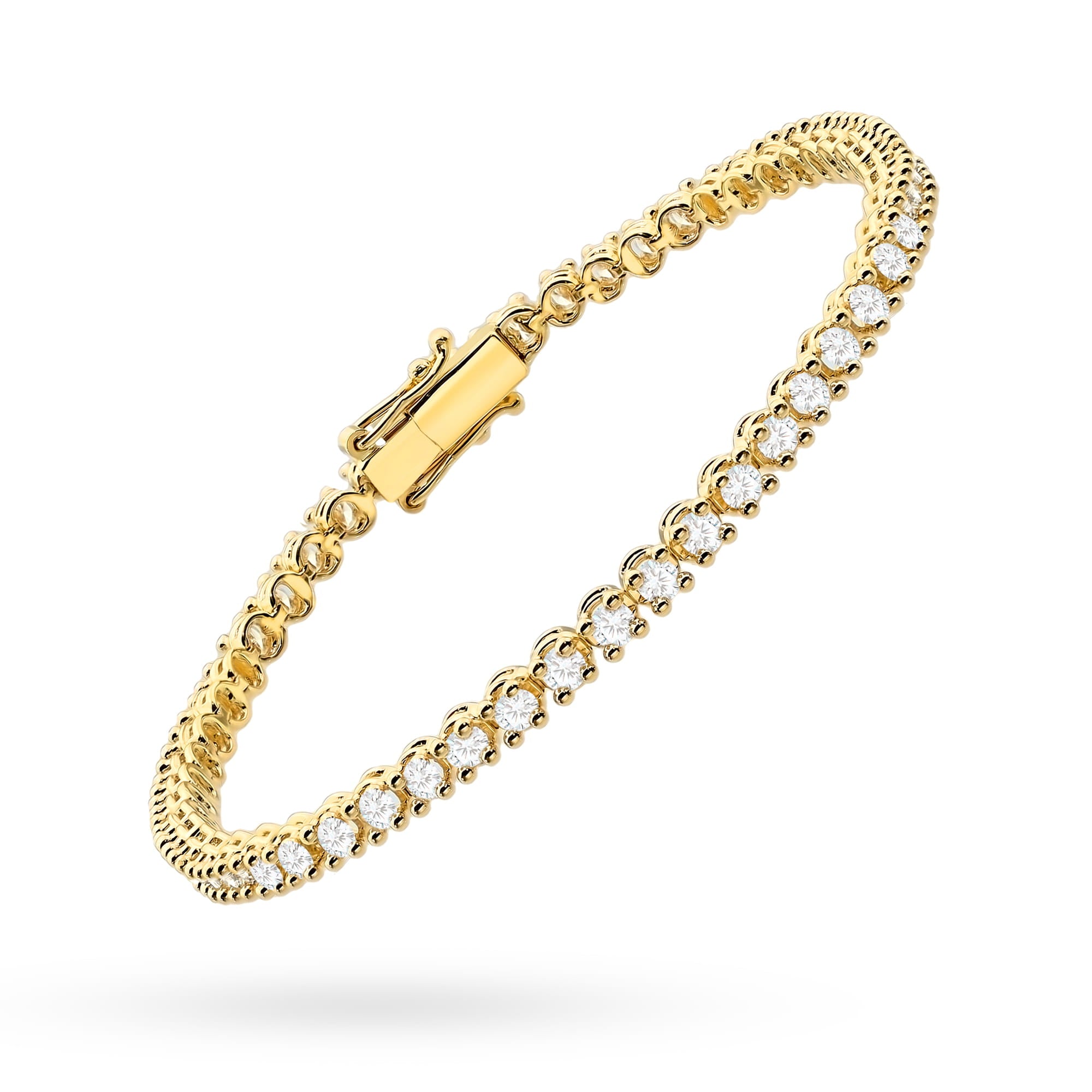 Gold Bracelet With Lab-Grown Diamonds