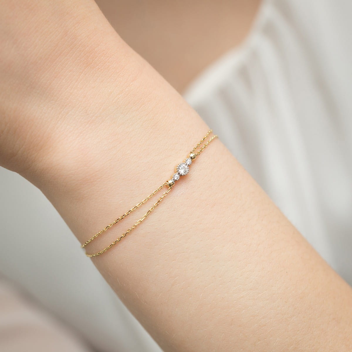 Gold Bracelet With Diamonds