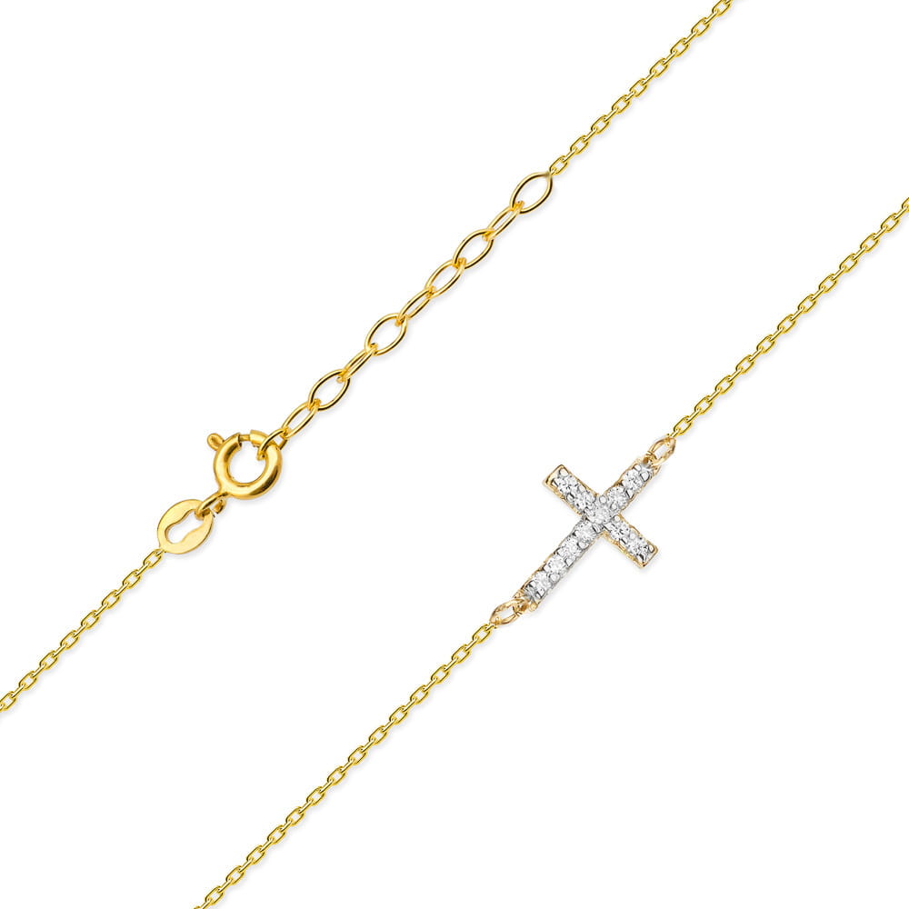 Gold Chain With Diamond Pendant