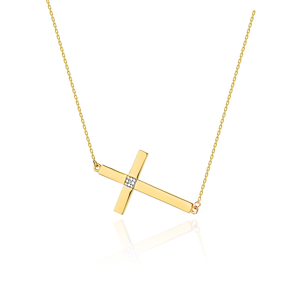 Gold Chain With Diamond Pendant