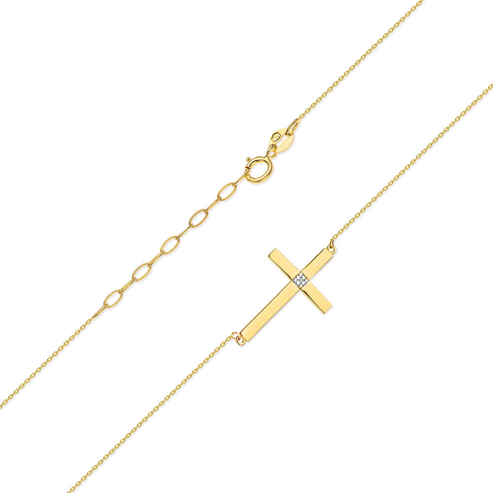 Gold Chain With Diamond Pendant