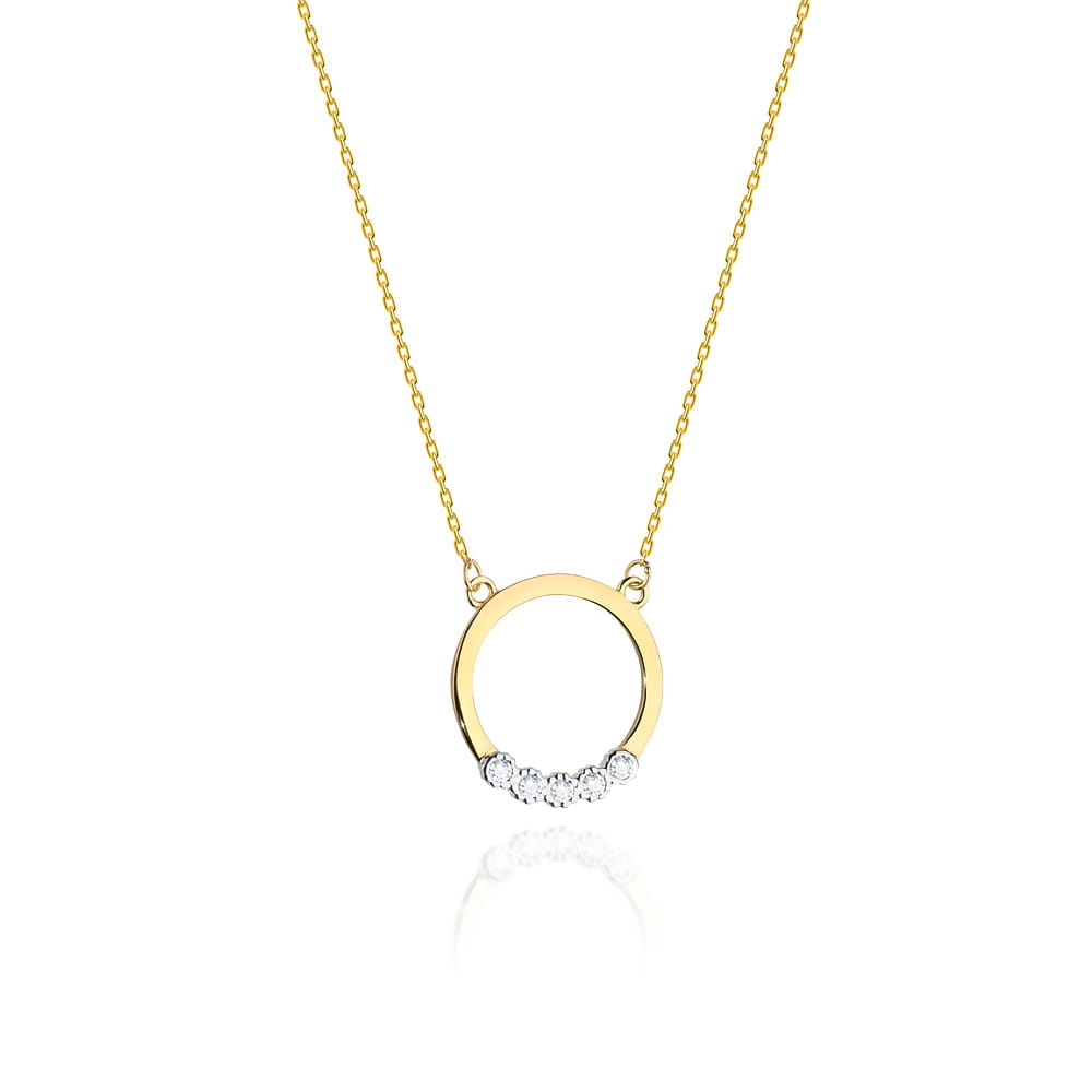 Gold Chain With Diamond Pendant