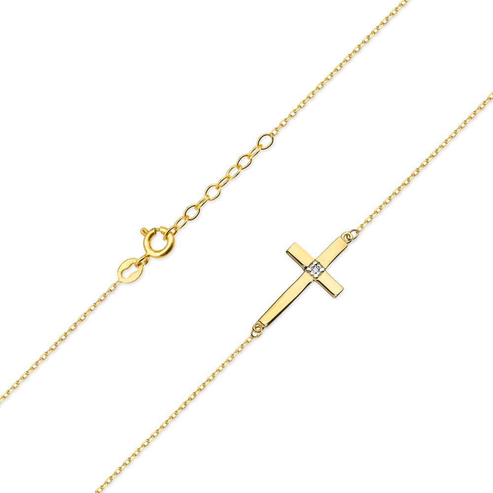Gold Chain With Diamond Pendant