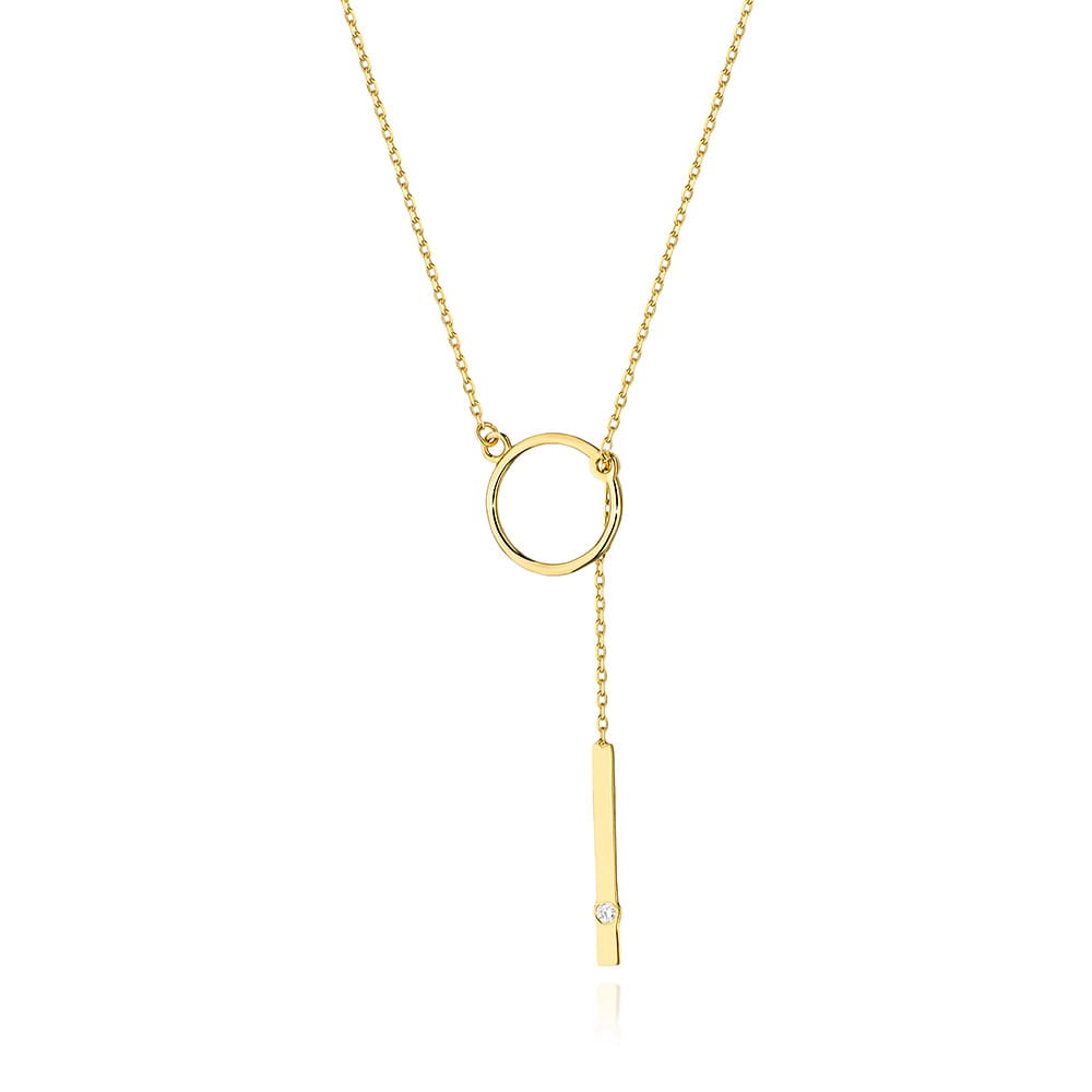 Gold Chain With Diamond Pendant