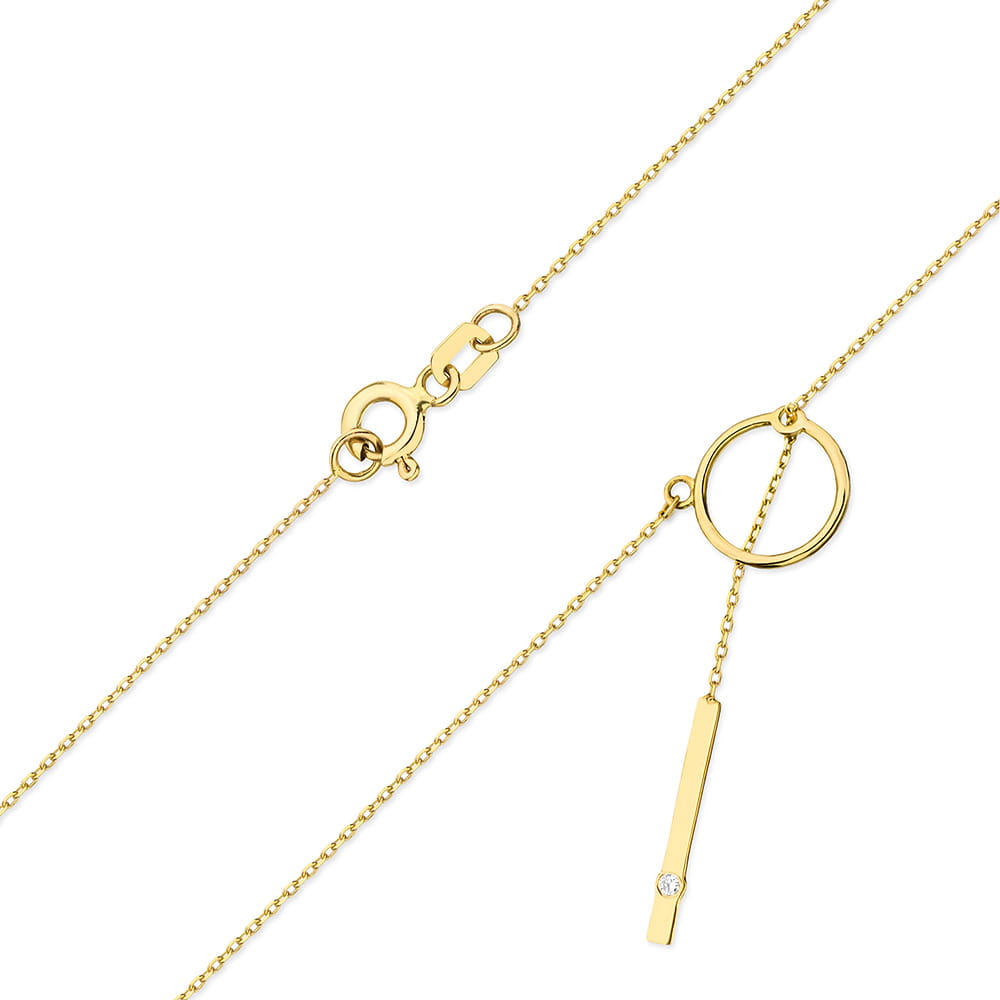 Gold Chain With Diamond Pendant