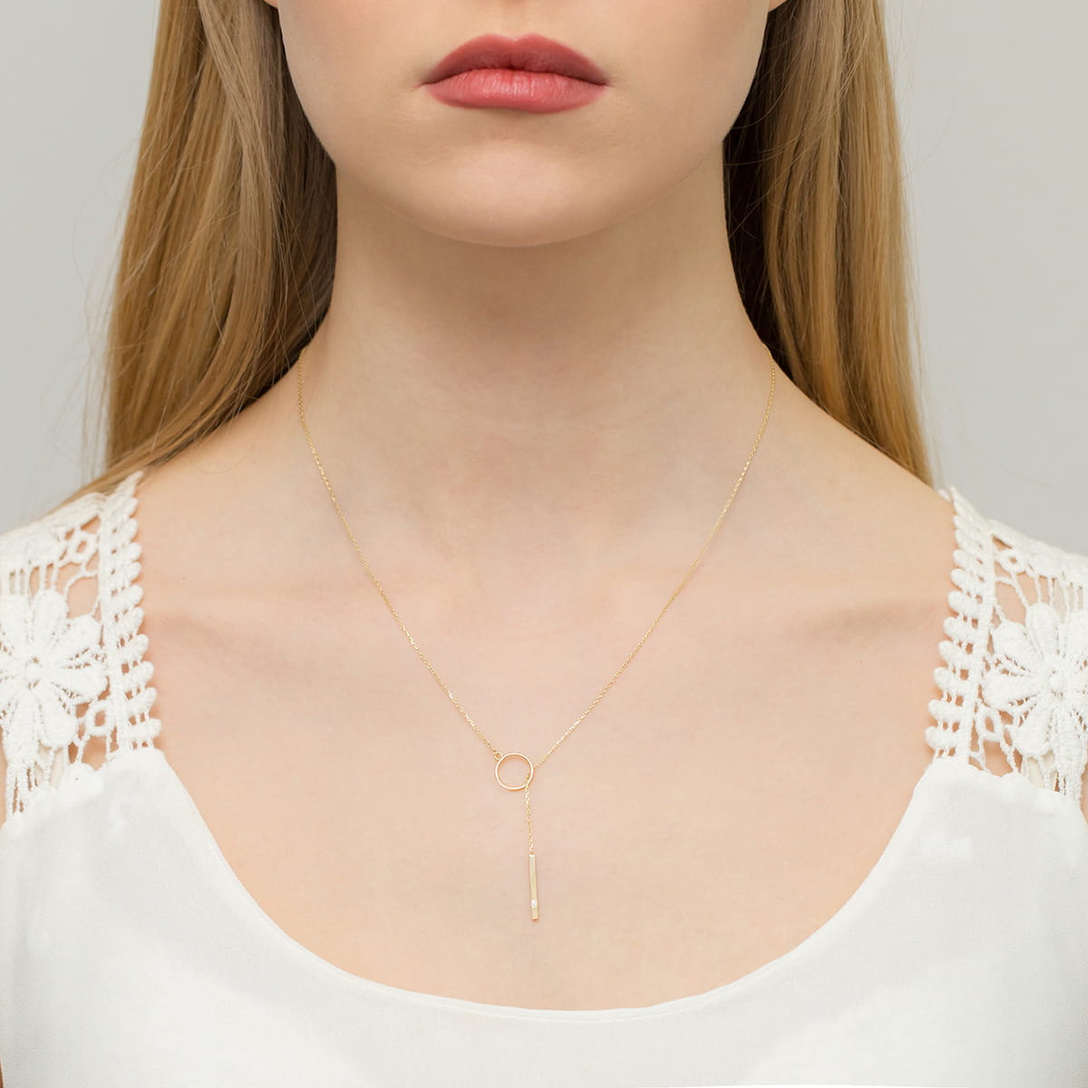 Gold Chain With Diamond Pendant