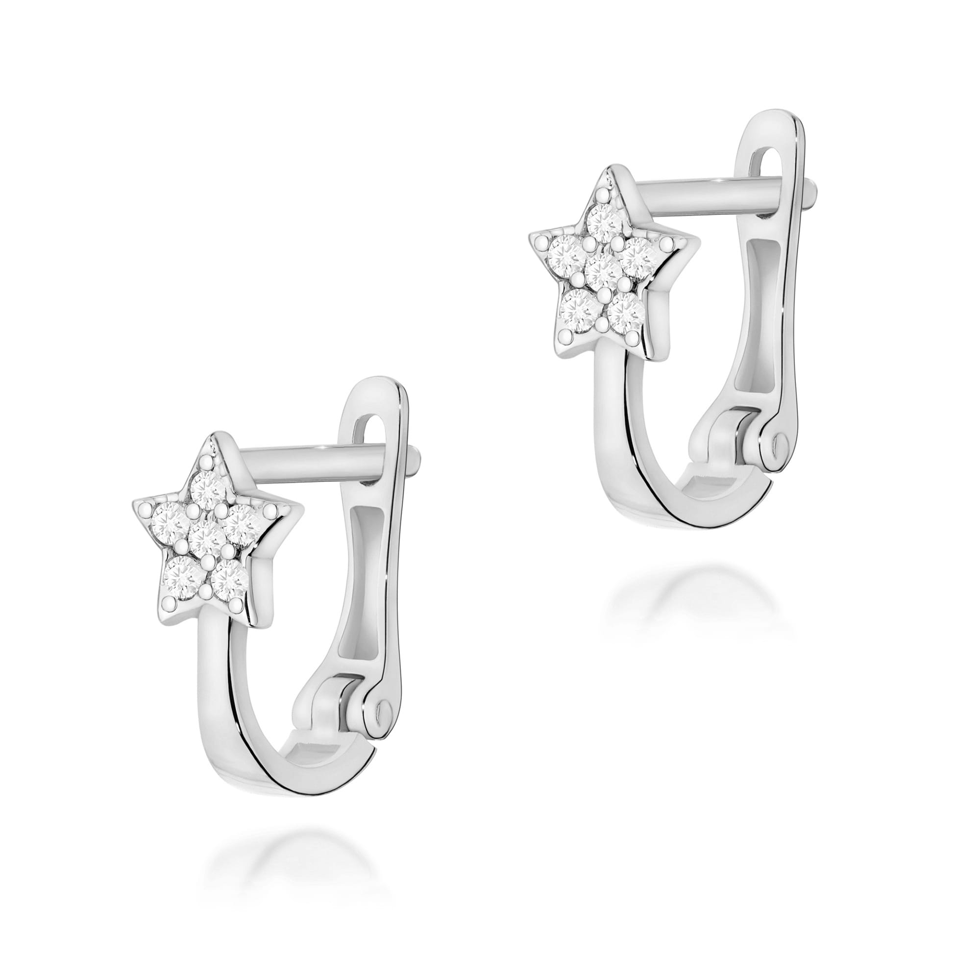 Auksiniai Auskarai Su Deimantais