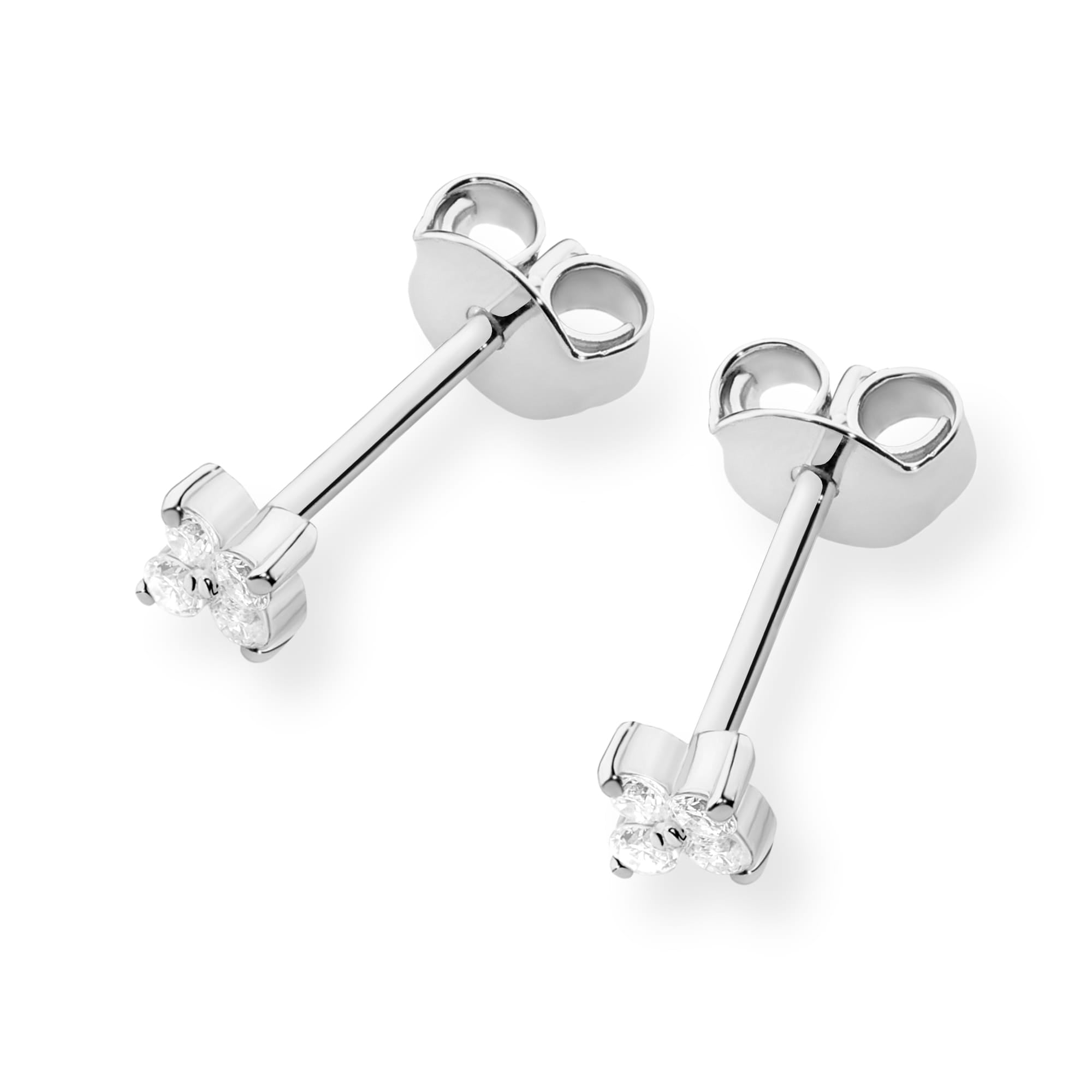 Auksiniai Auskarai Su Deimantais