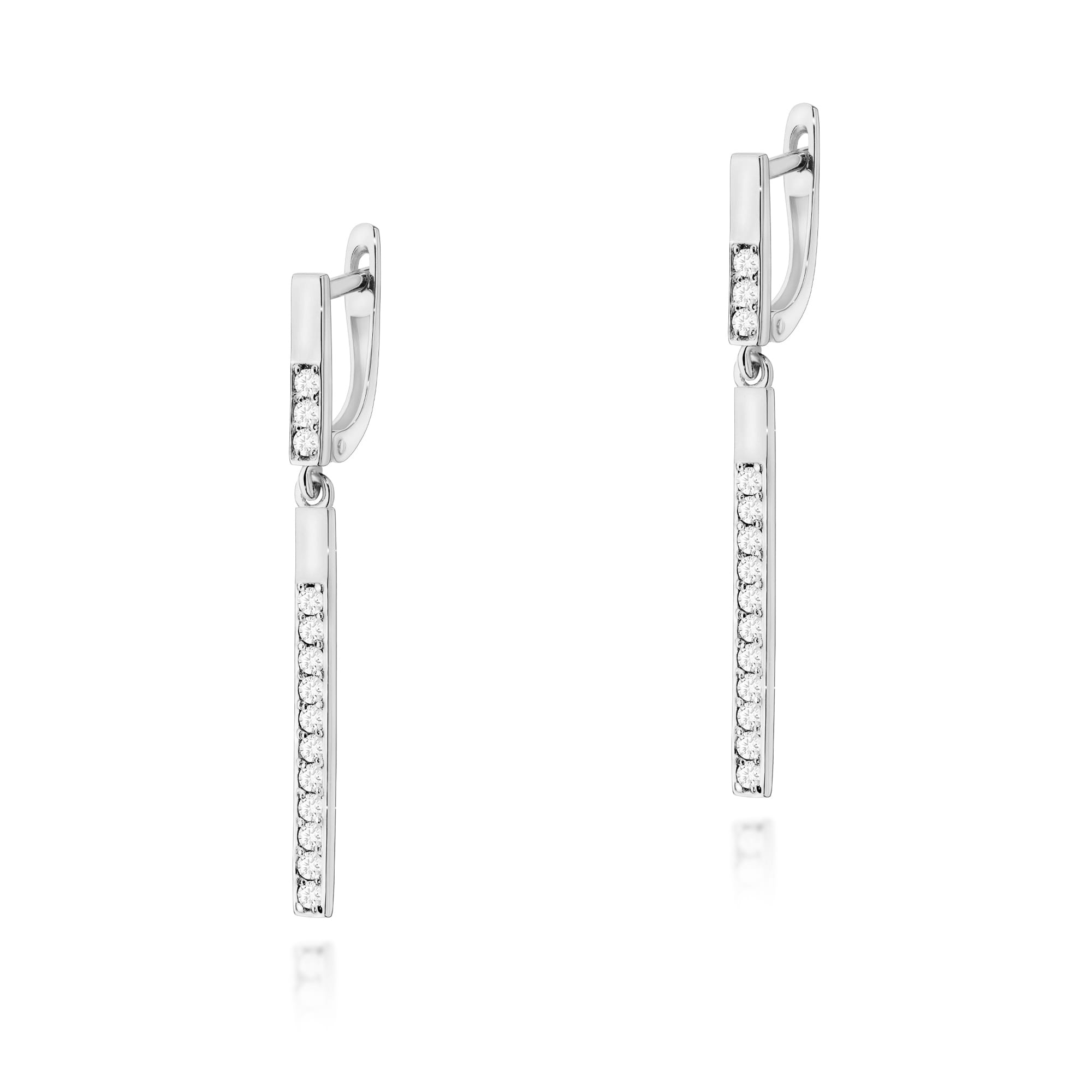 Auksiniai Auskarai Su Deimantais