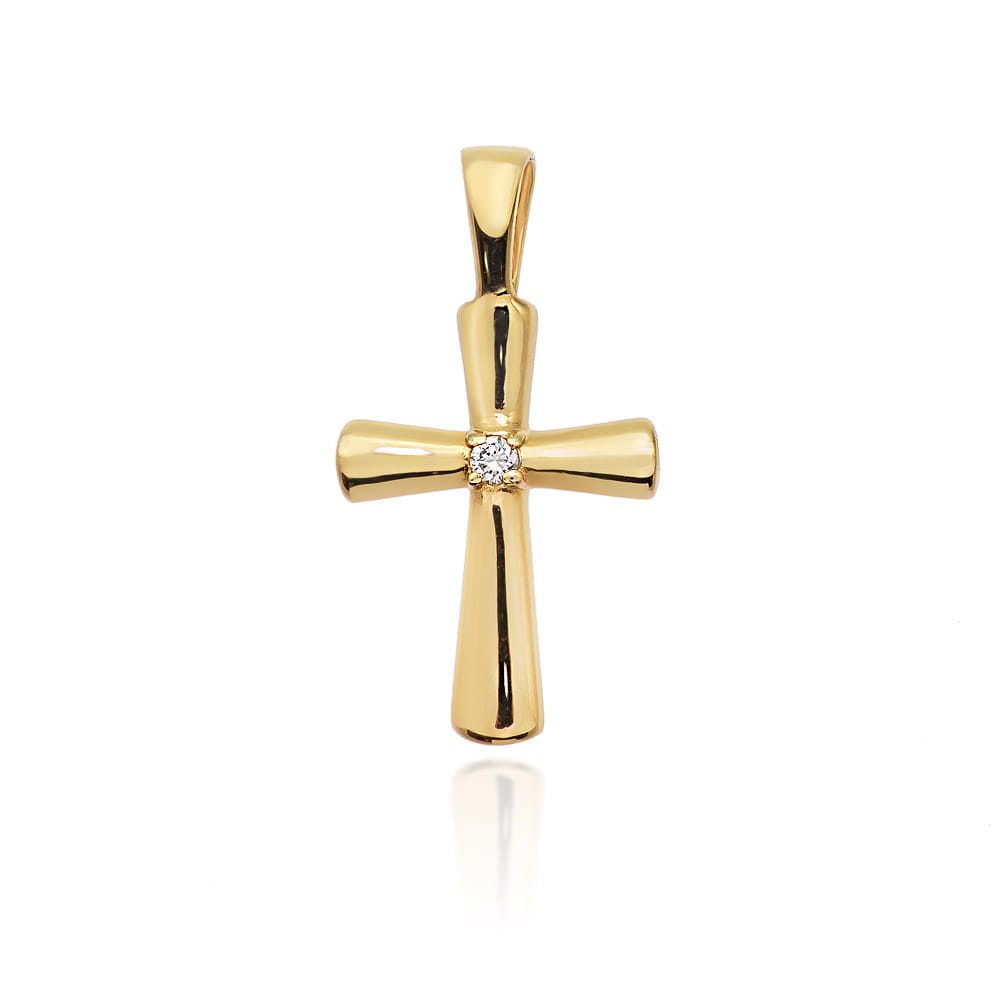 Gold Pendant With Diamond