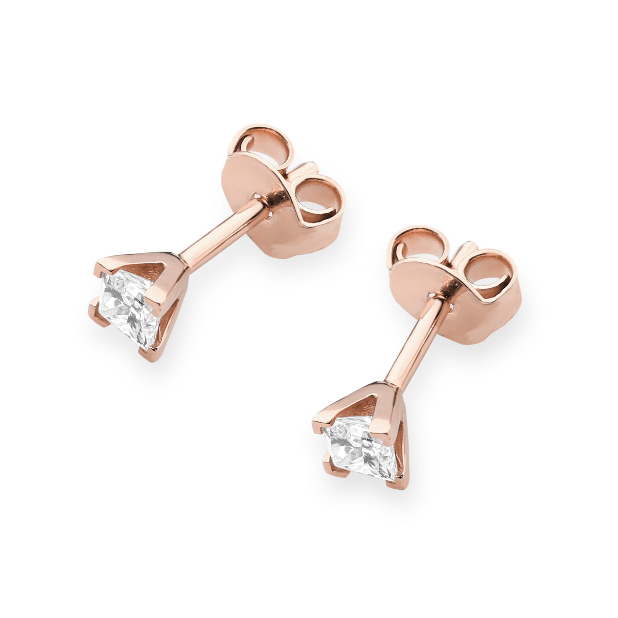 Gold Earrings With Diamonds