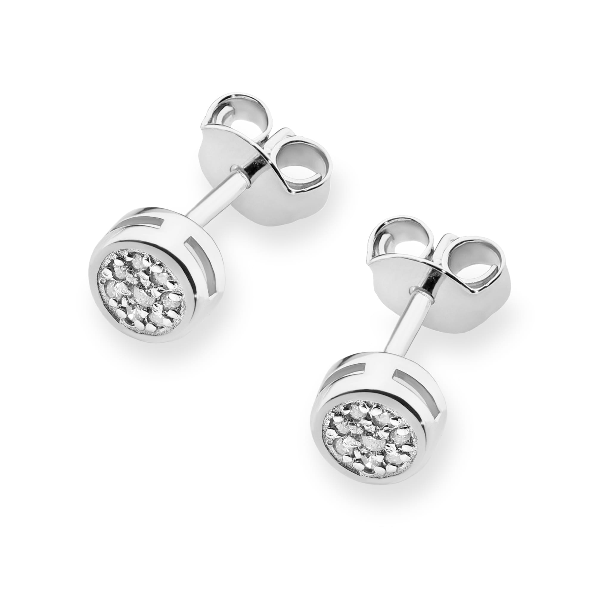 Auksiniai Auskarai Su Deimantais