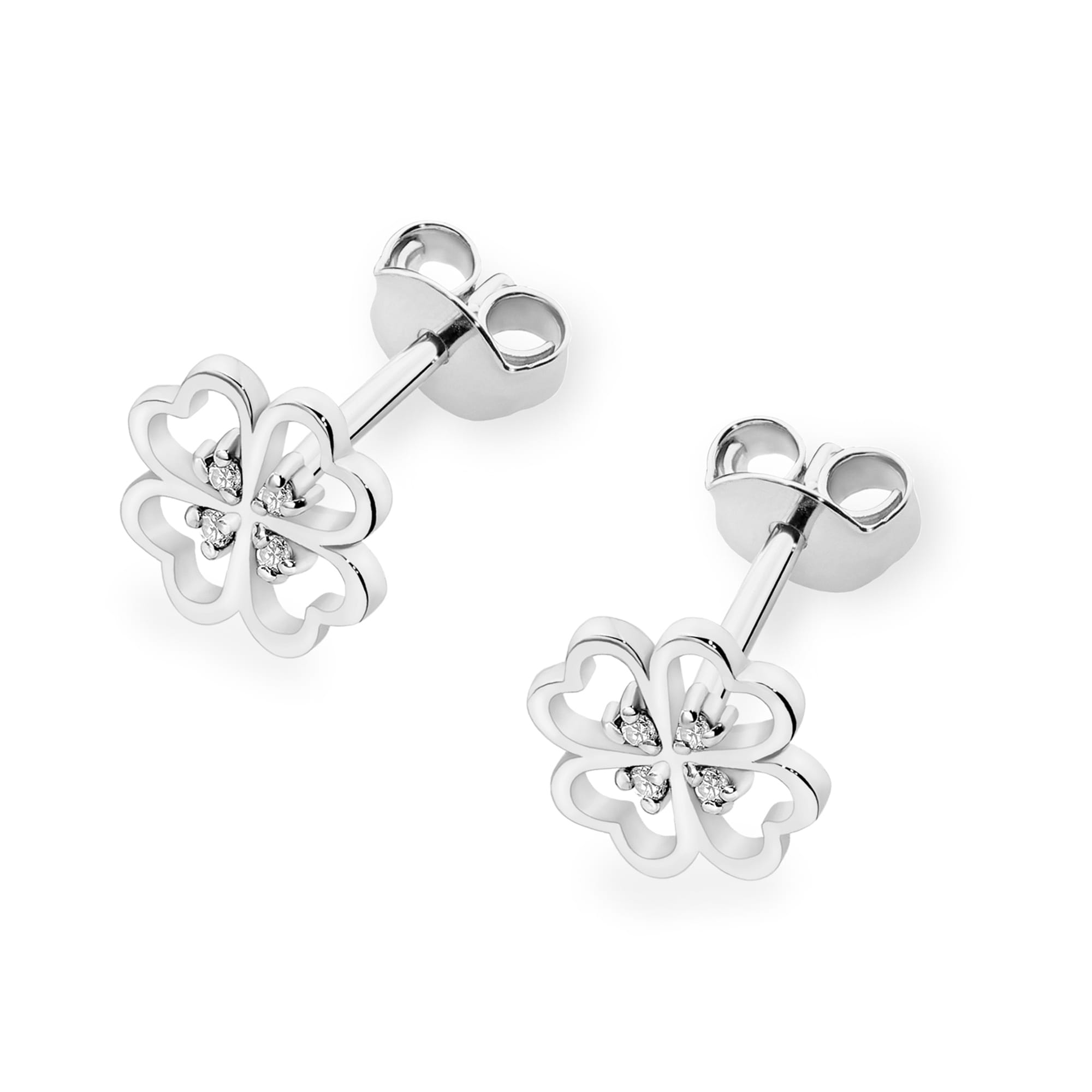 Auksiniai Auskarai Su Deimantais