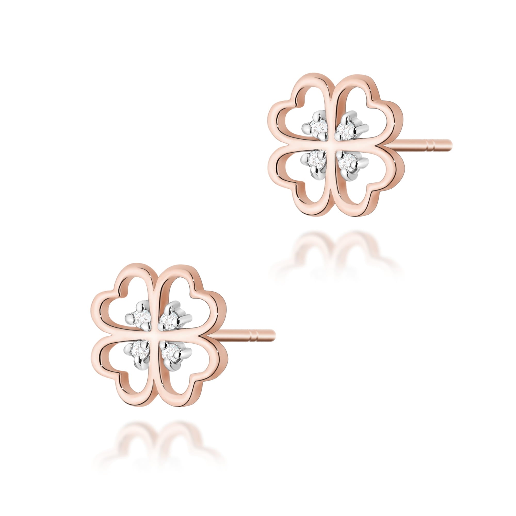 Gold Earrings With Diamonds