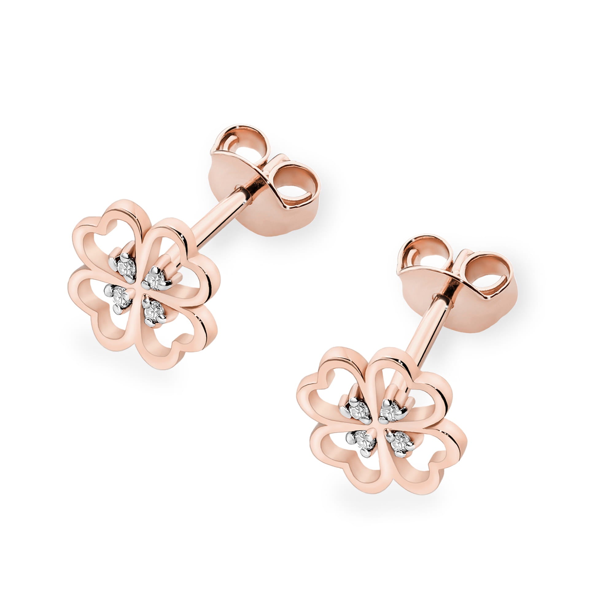 Gold Earrings With Diamonds