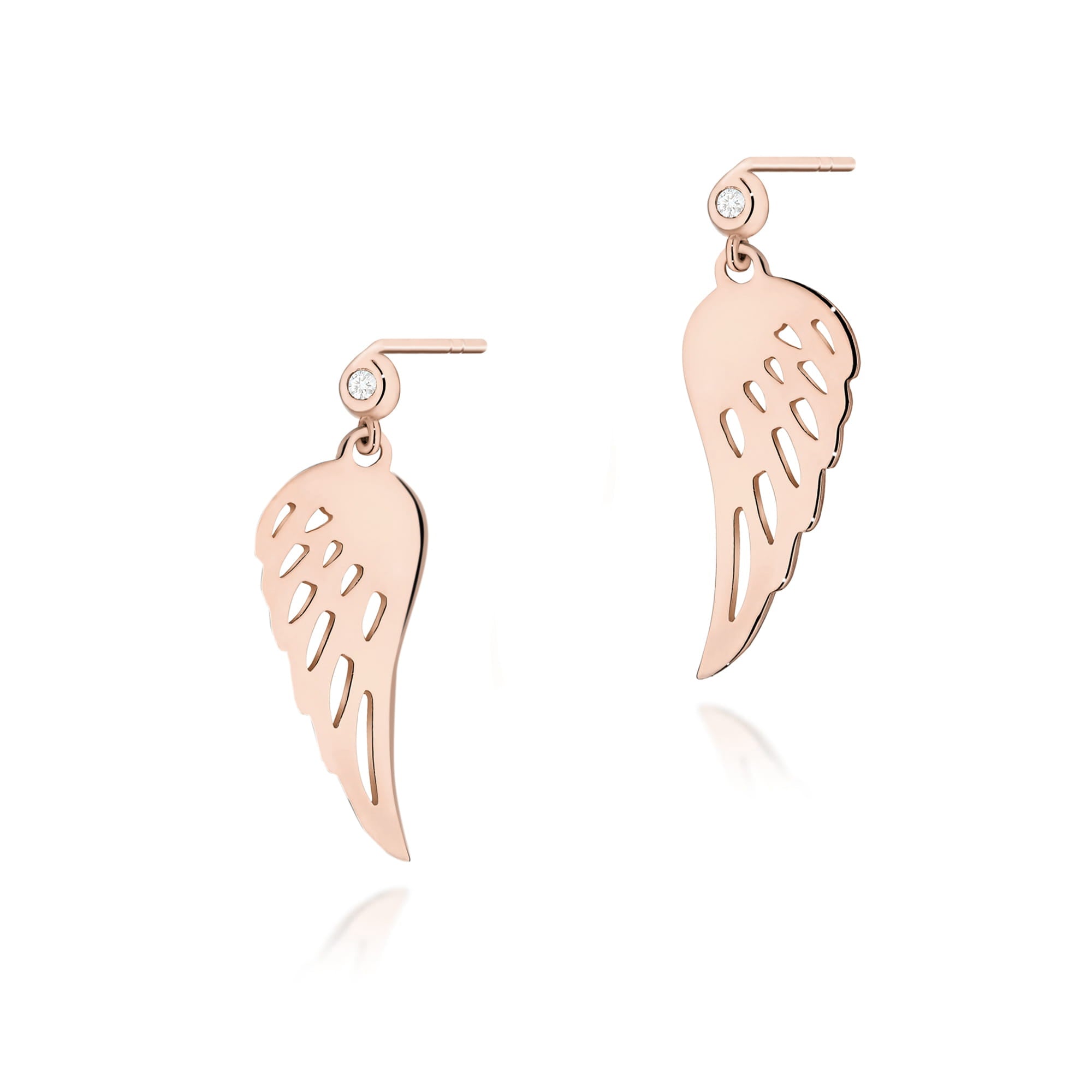 Auksiniai Auskarai Su Deimantais