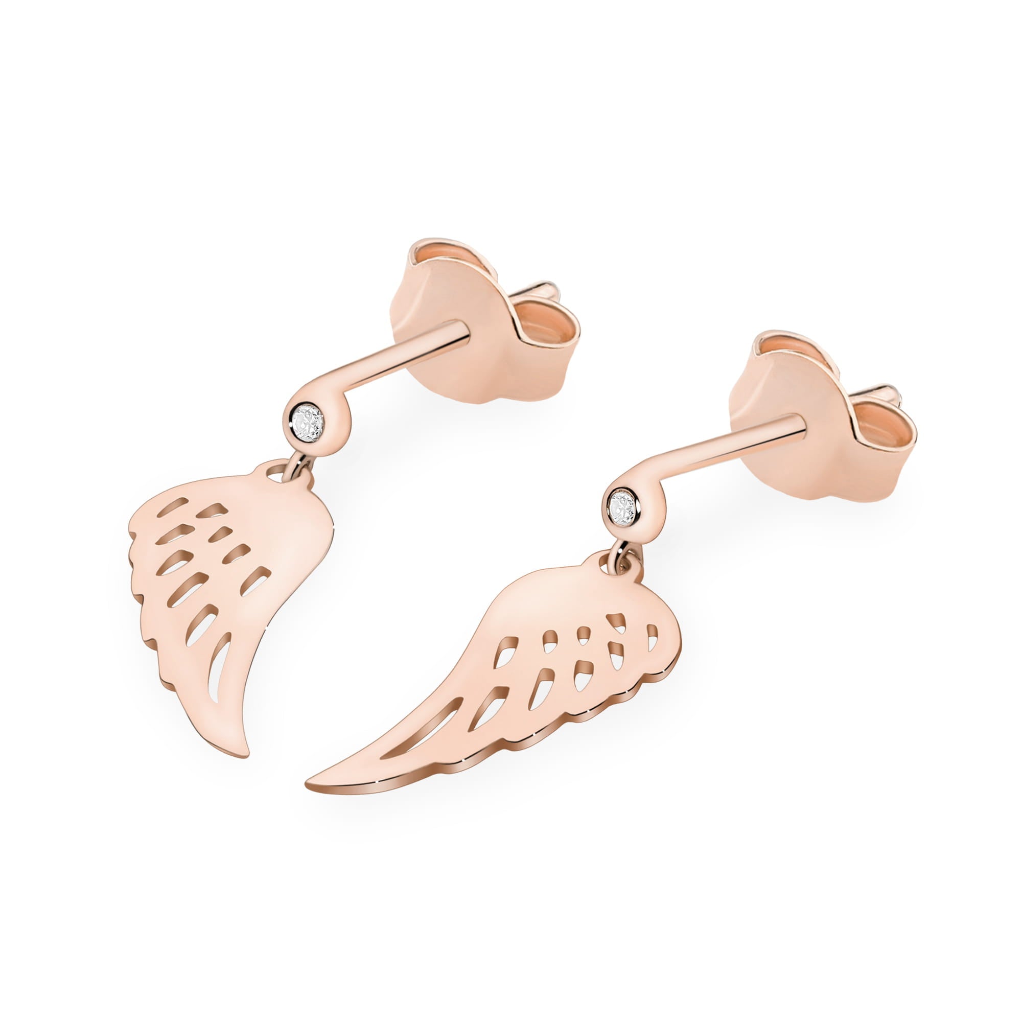 Auksiniai Auskarai Su Deimantais