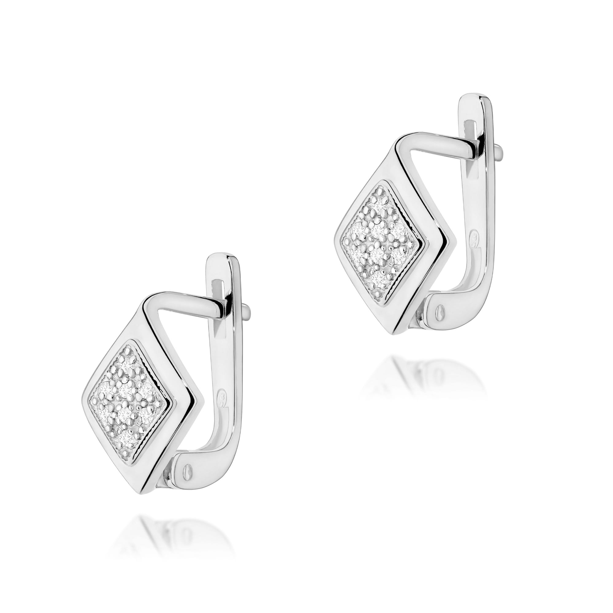 Auksiniai Auskarai Su Deimantais