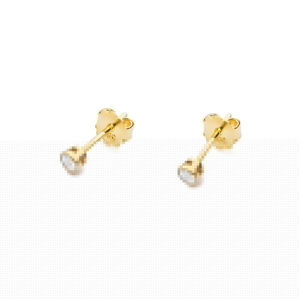 Gold Earrings With Diamonds