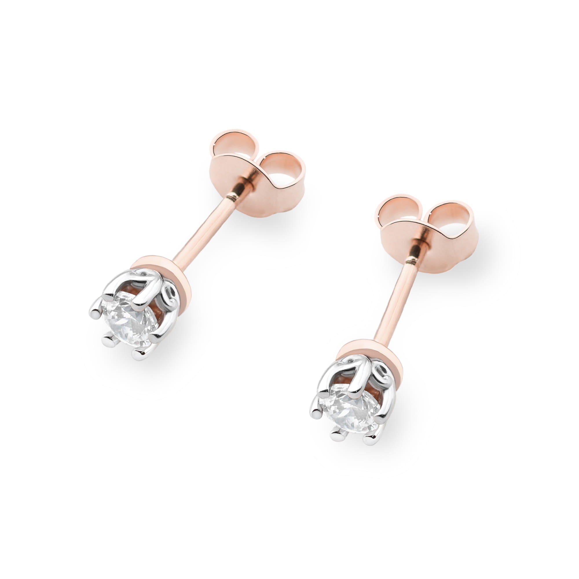 Gold Earrings With Diamonds