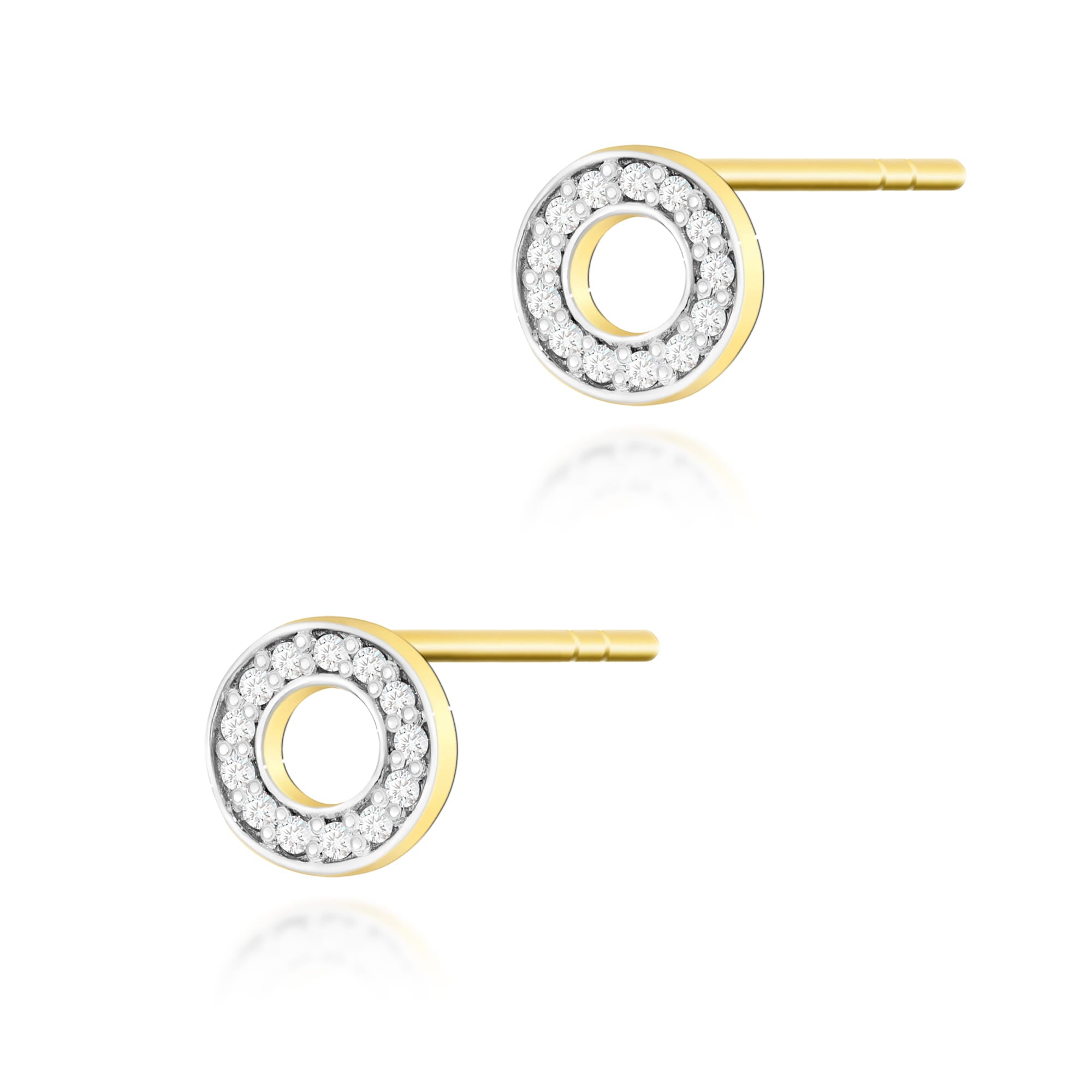 Gold Earrings With Diamonds