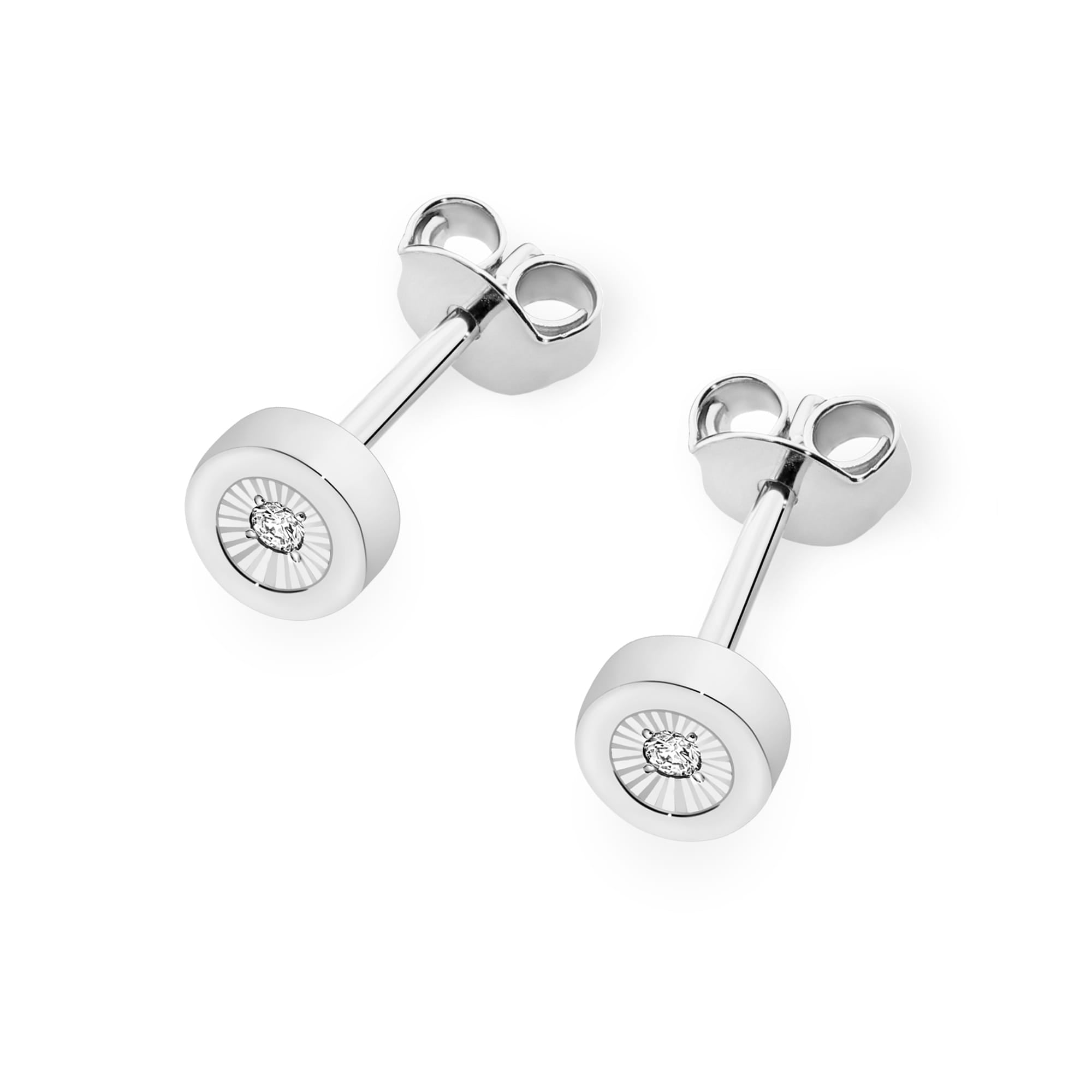 Auksiniai Auskarai Su Deimantais