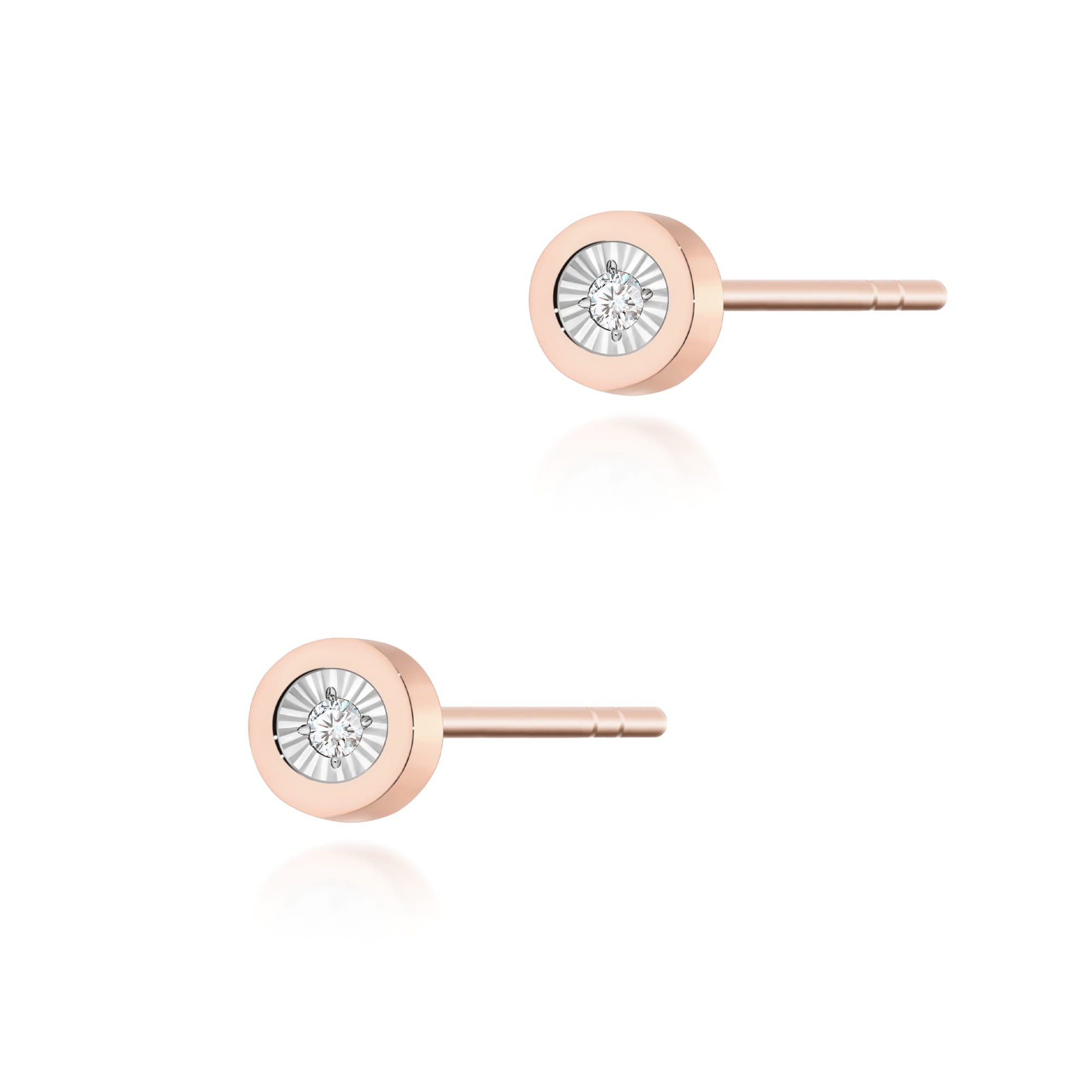 Auksiniai Auskarai Su Deimantais