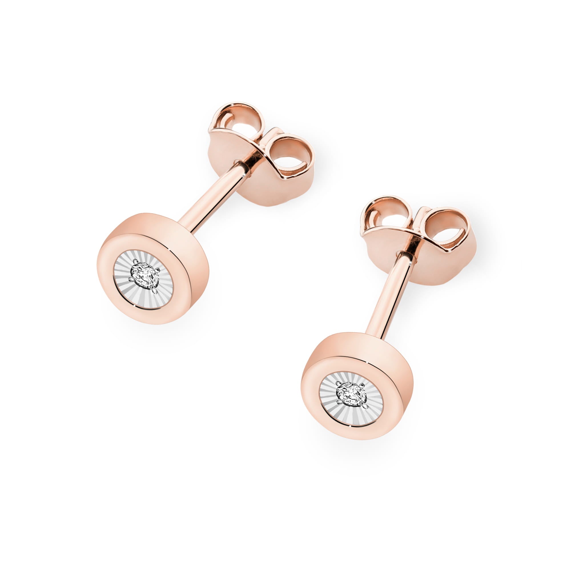 Auksiniai Auskarai Su Deimantais