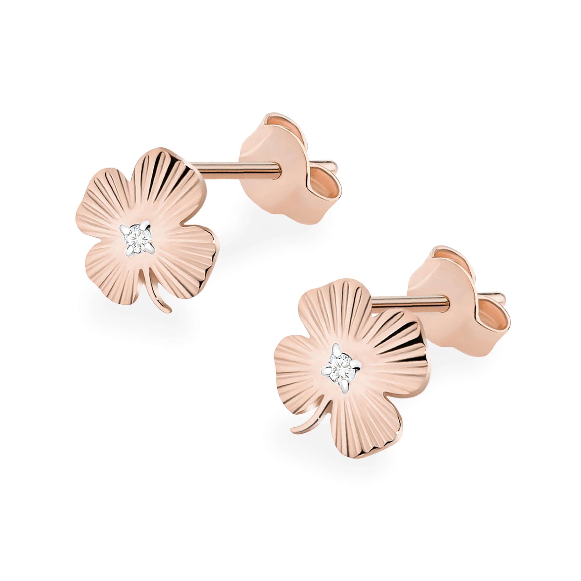 Auksiniai Auskarai Su Deimantais