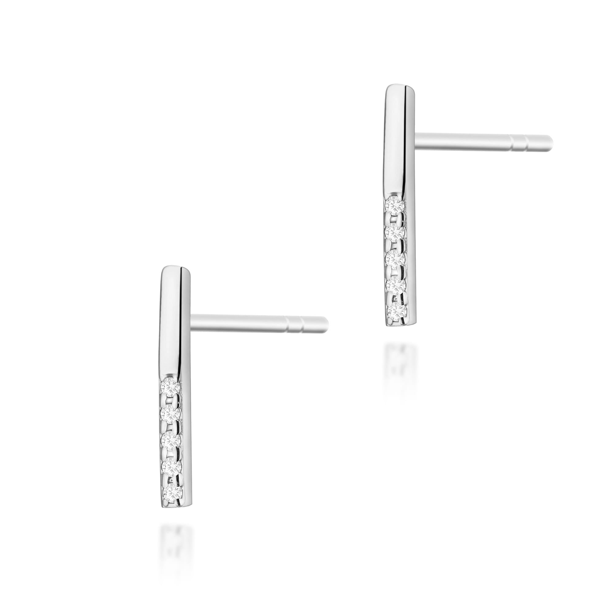 Auksiniai Auskarai Su Deimantais