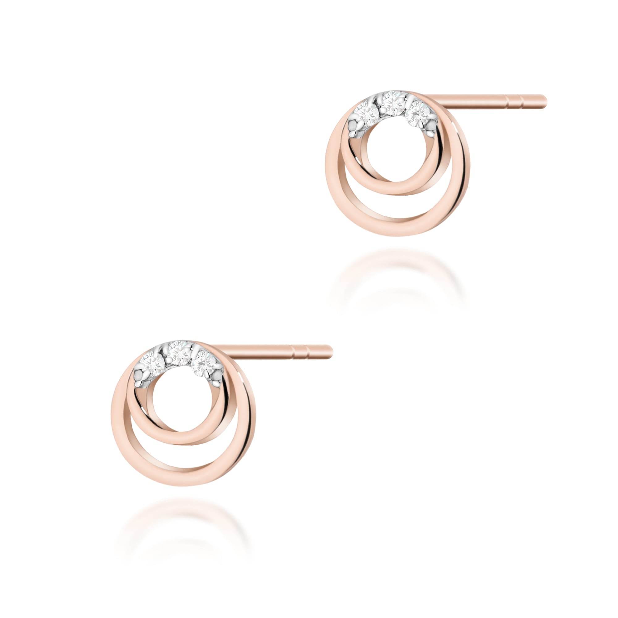 Gold Earrings With Diamonds