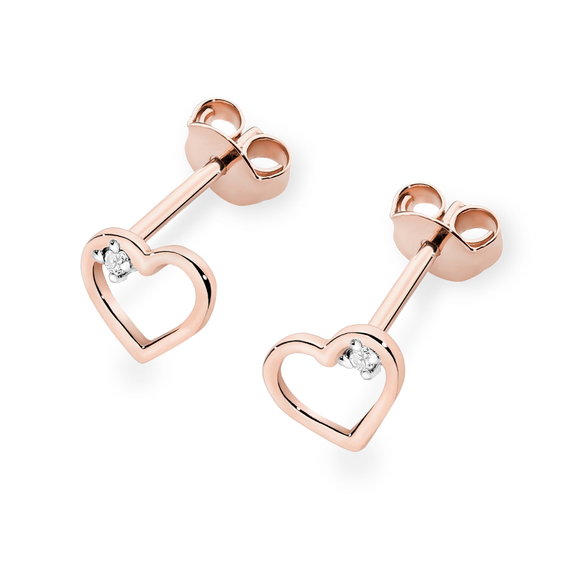 Auksiniai Auskarai Su Deimantais