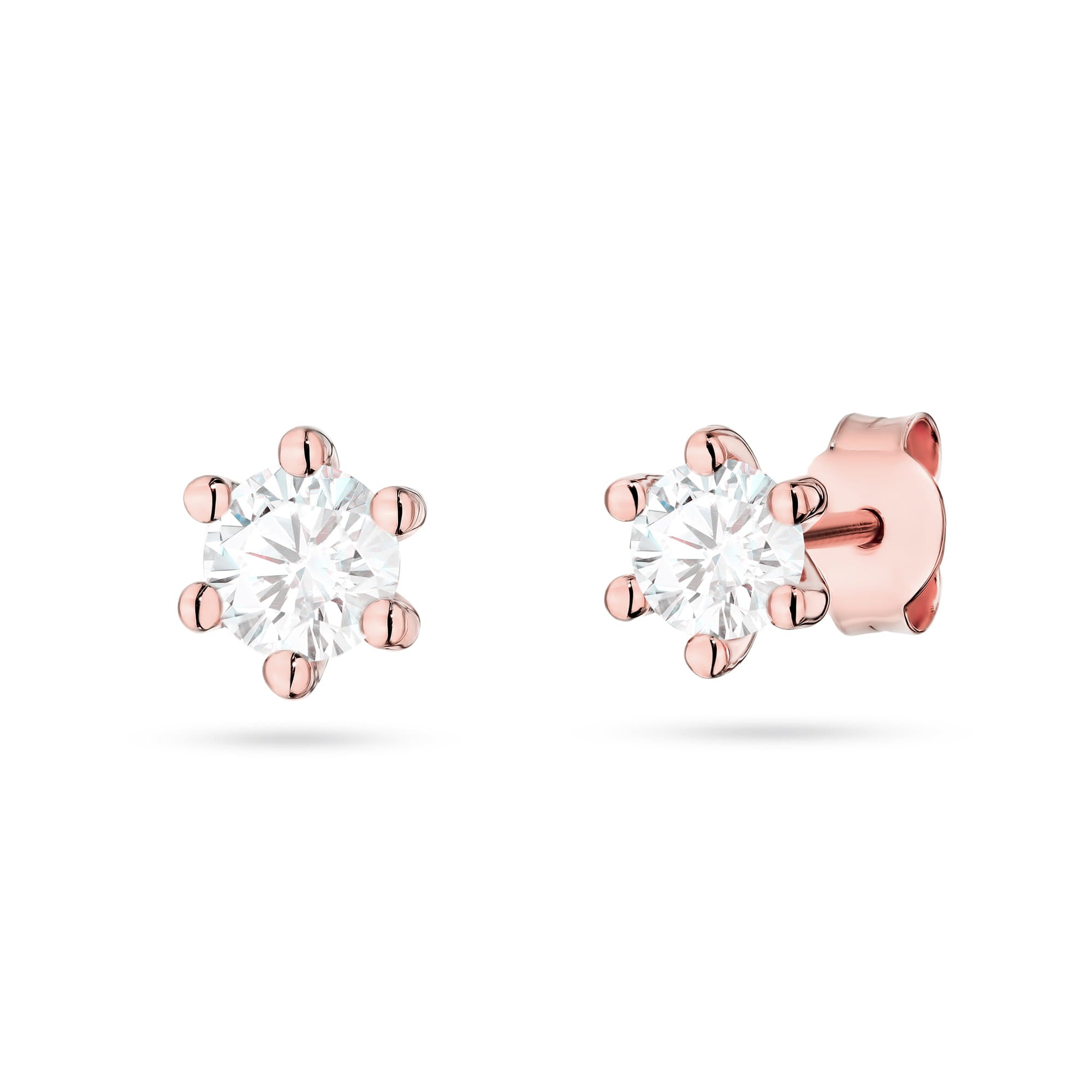 Gold Earrings With Lab-Grown Diamonds