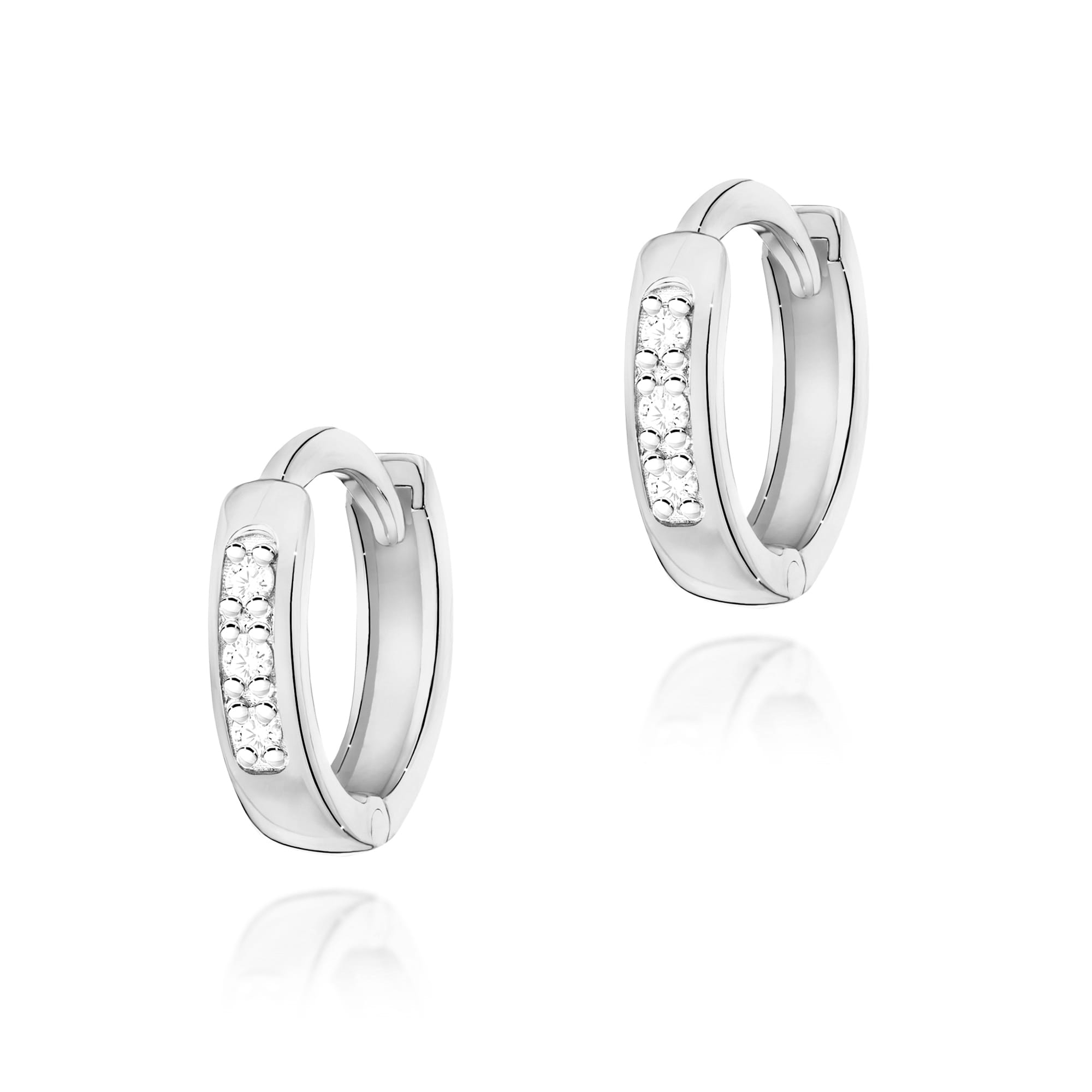 Auksiniai Auskarai Su Deimantais