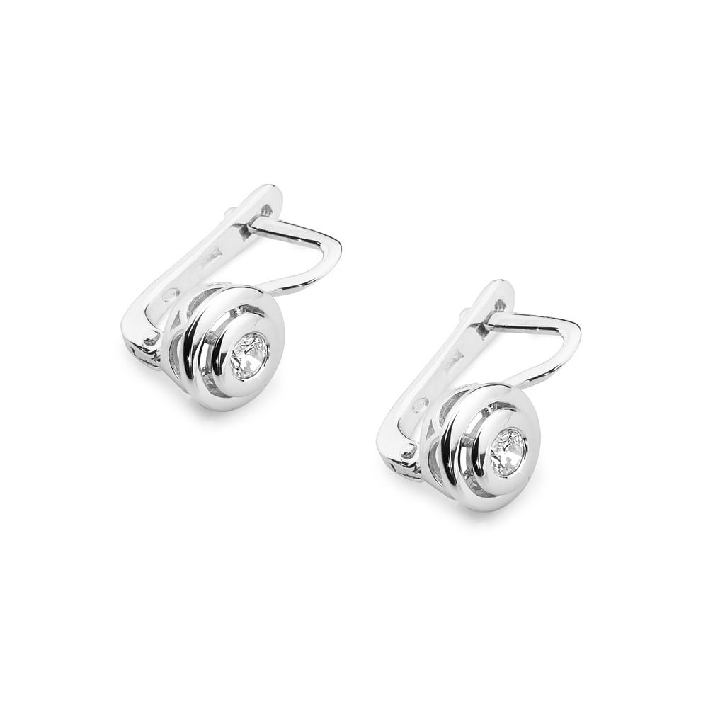 Auksiniai Auskarai Su Deimantais