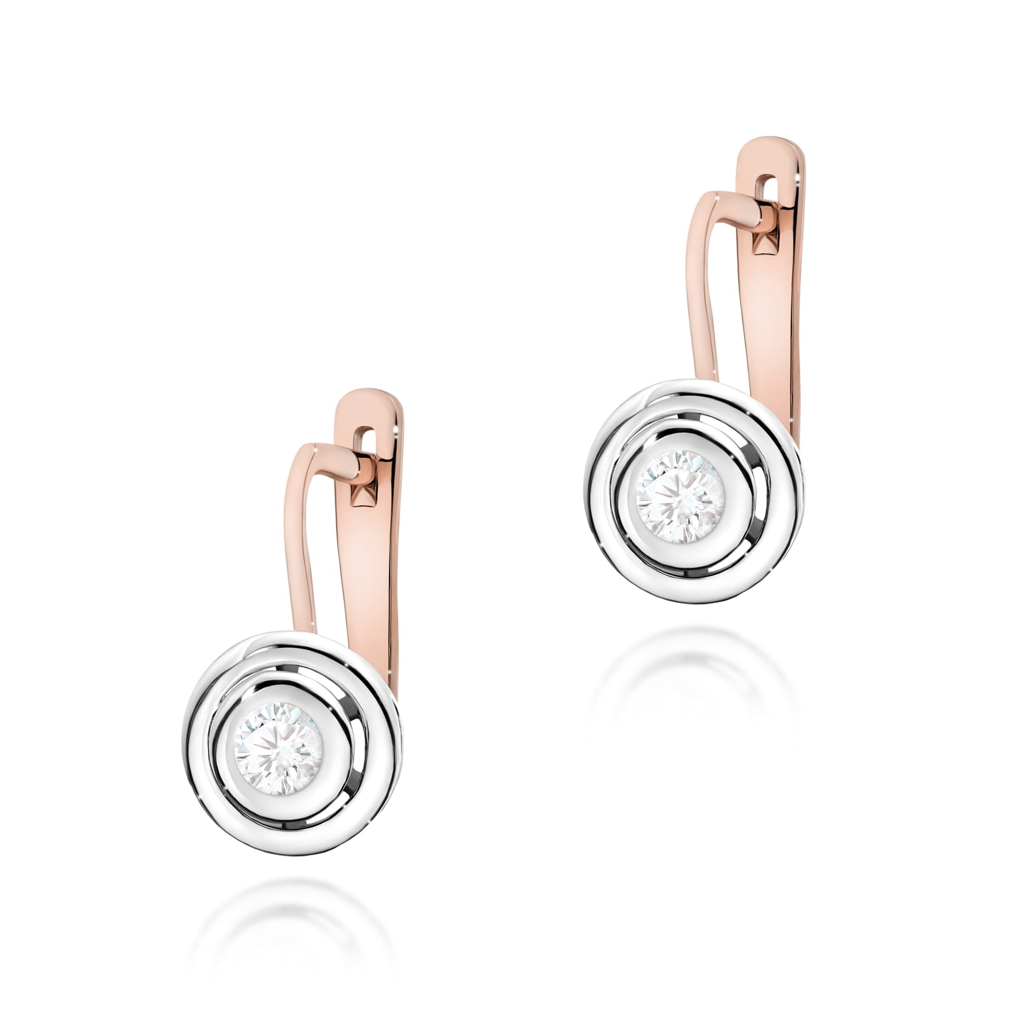 Gold Earrings With Diamonds