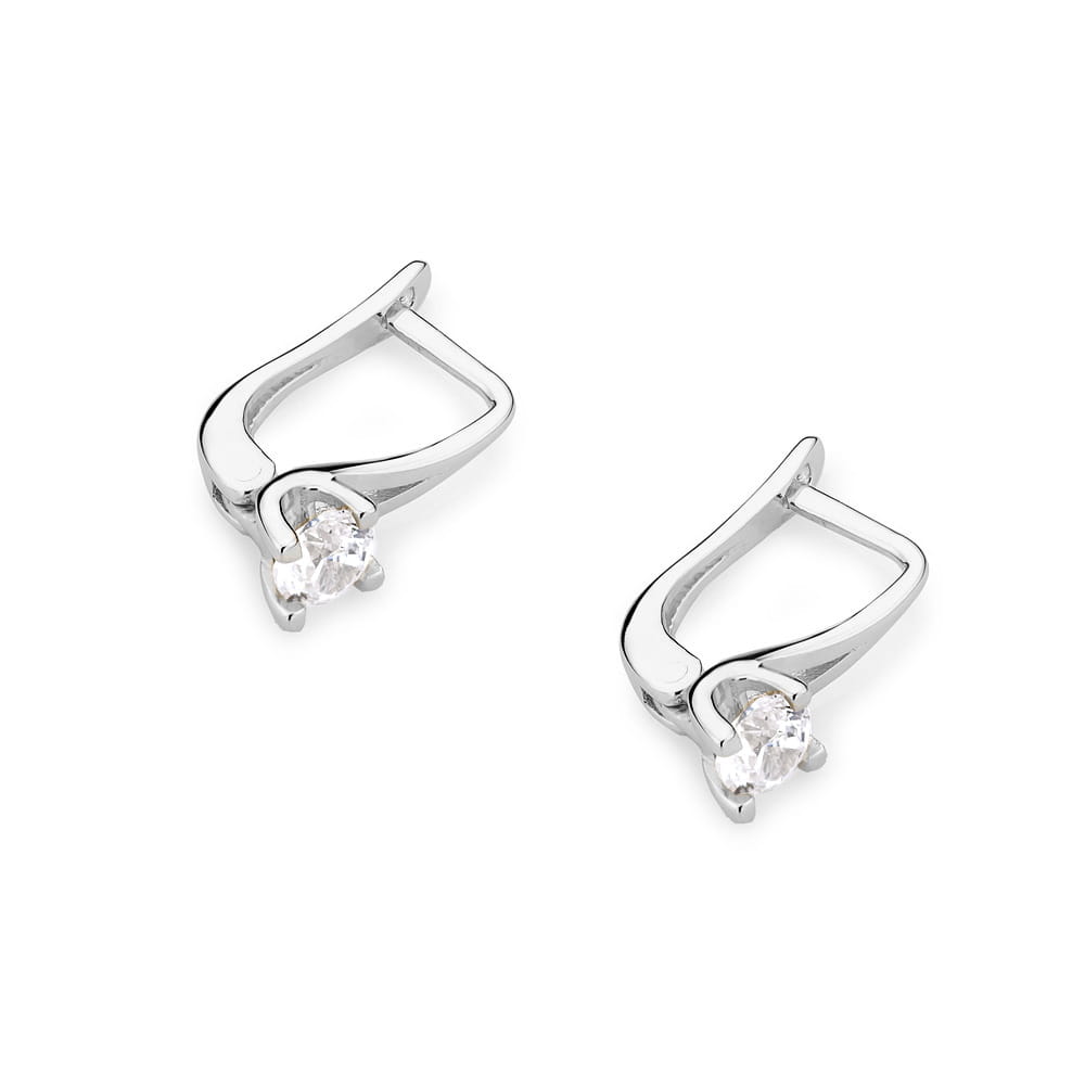 Auksiniai Auskarai Su Deimantais