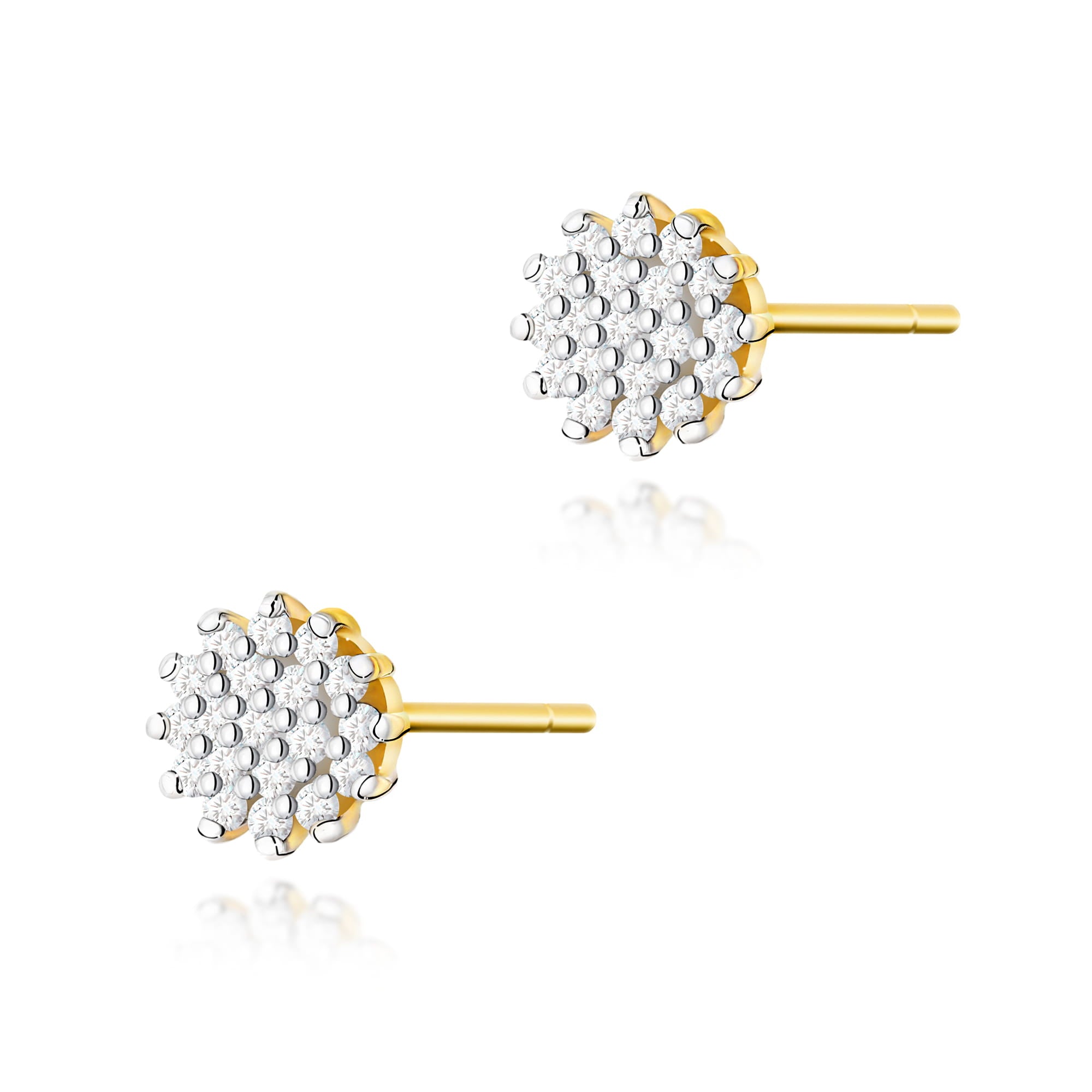 Gold Earrings With Diamonds