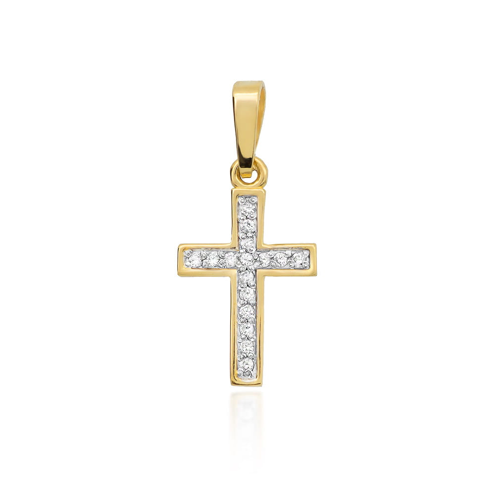Gold Pendant With Diamonds