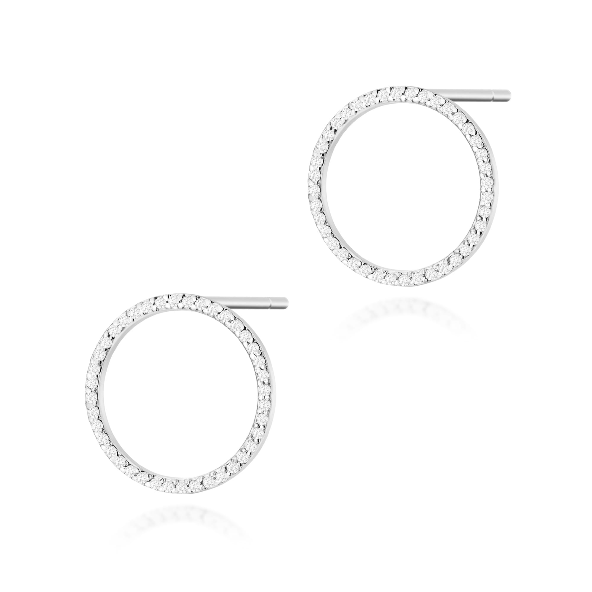 Auksiniai Auskarai Su Deimantais