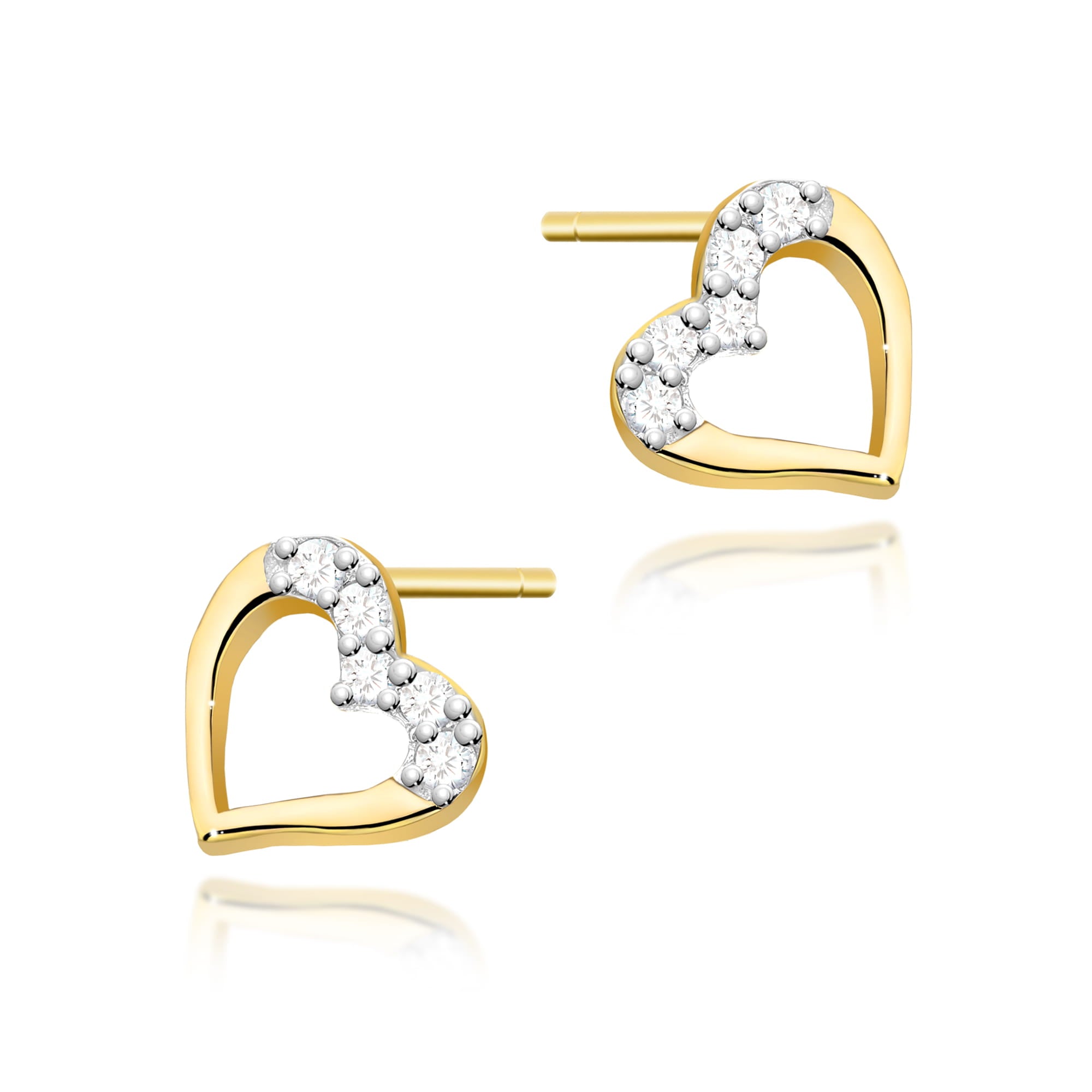 Auksiniai Auskarai Su Deimantais