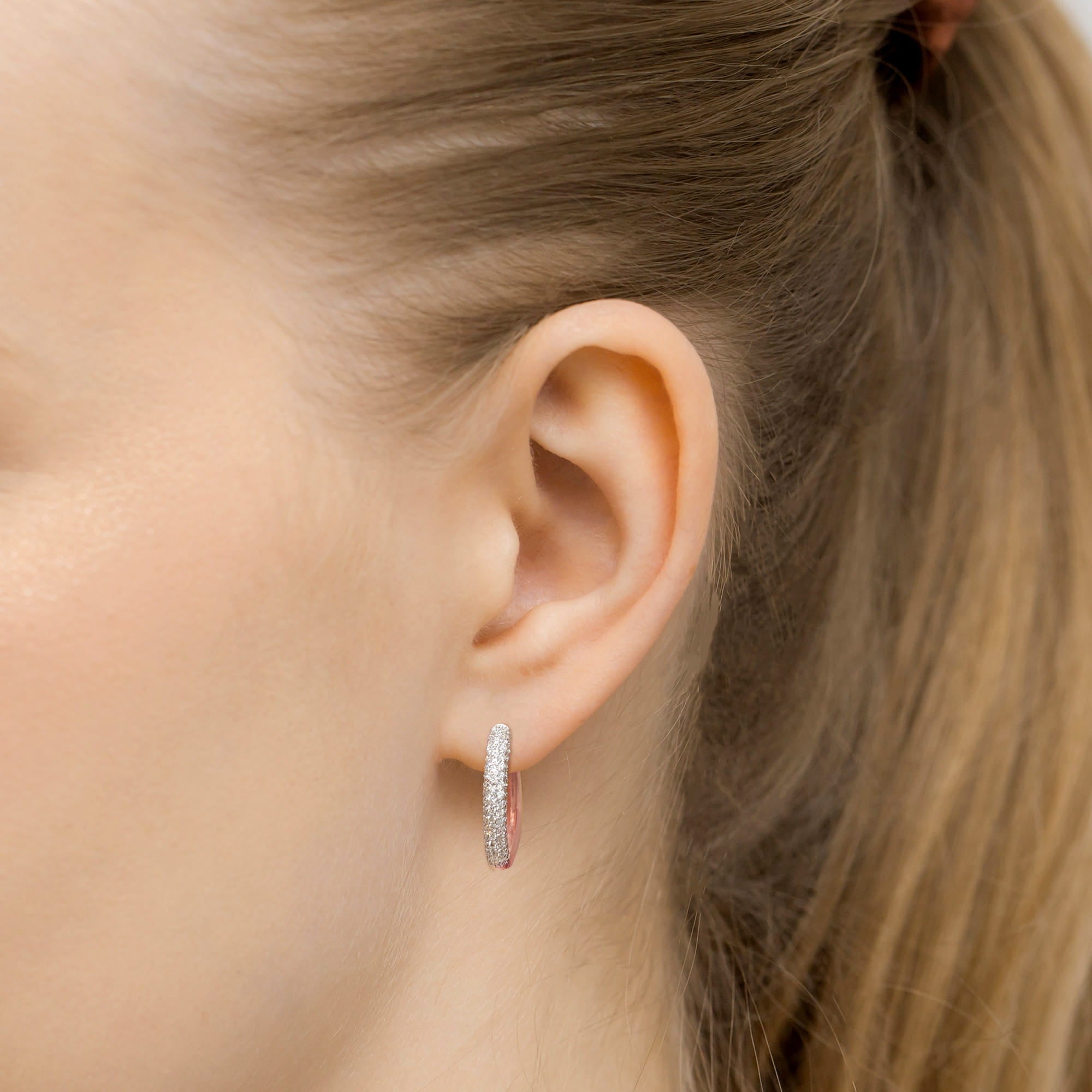 Auksiniai Auskarai Su Deimantais