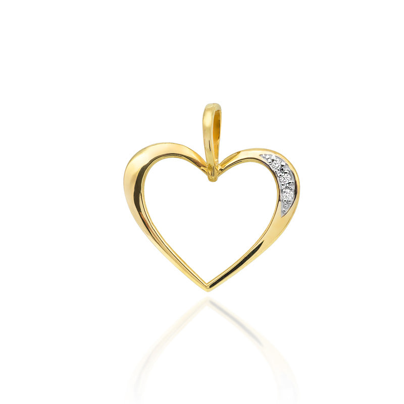 Gold Pendant With Diamonds
