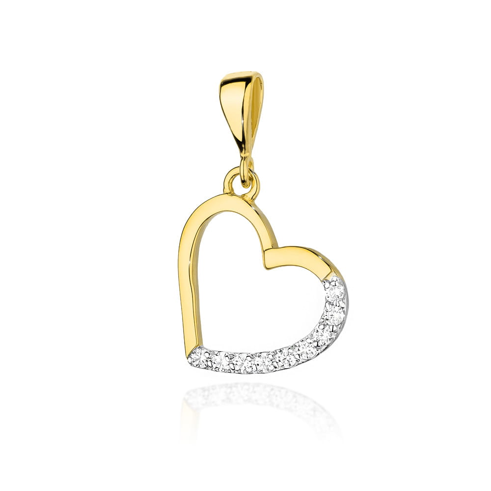 Gold Pendant With Diamonds