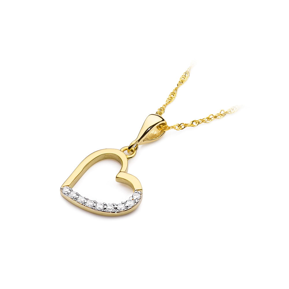 Gold Pendant With Diamonds