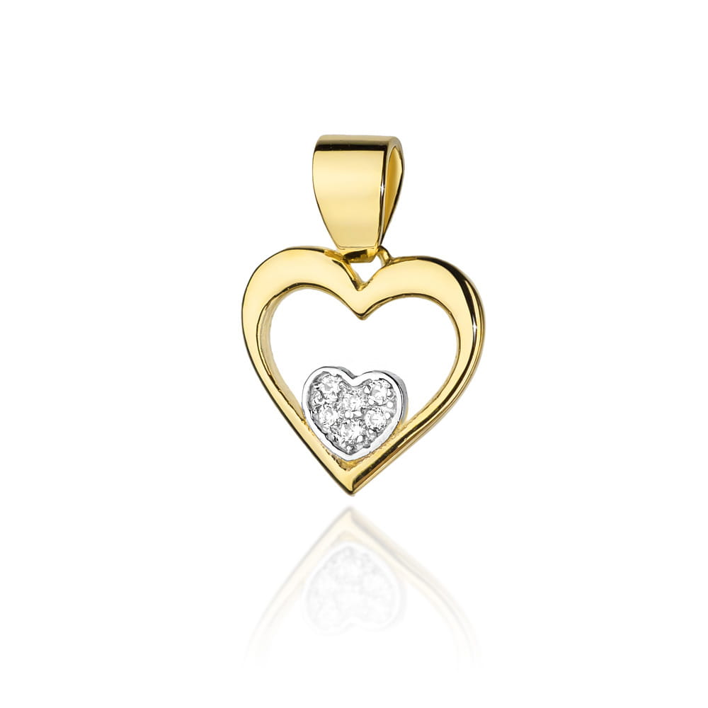 Gold Pendant With Diamonds
