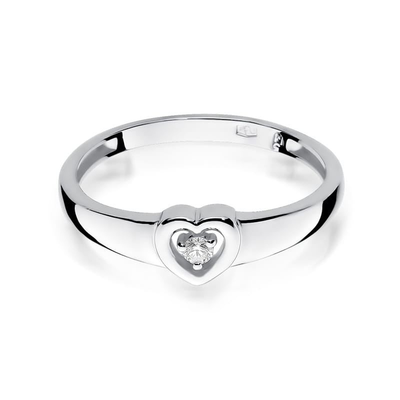 Gold Ring With Diamond 0.04ct