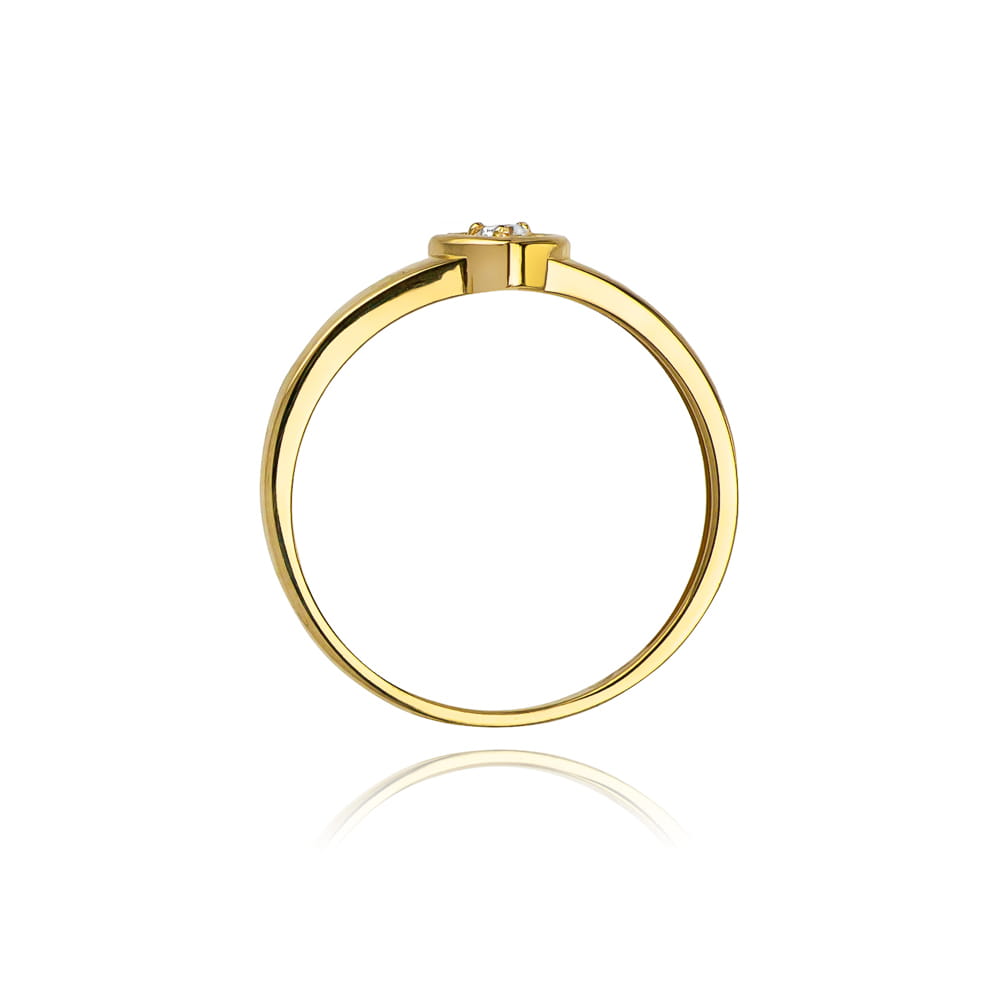 Gold Ring With Diamond 0.04ct