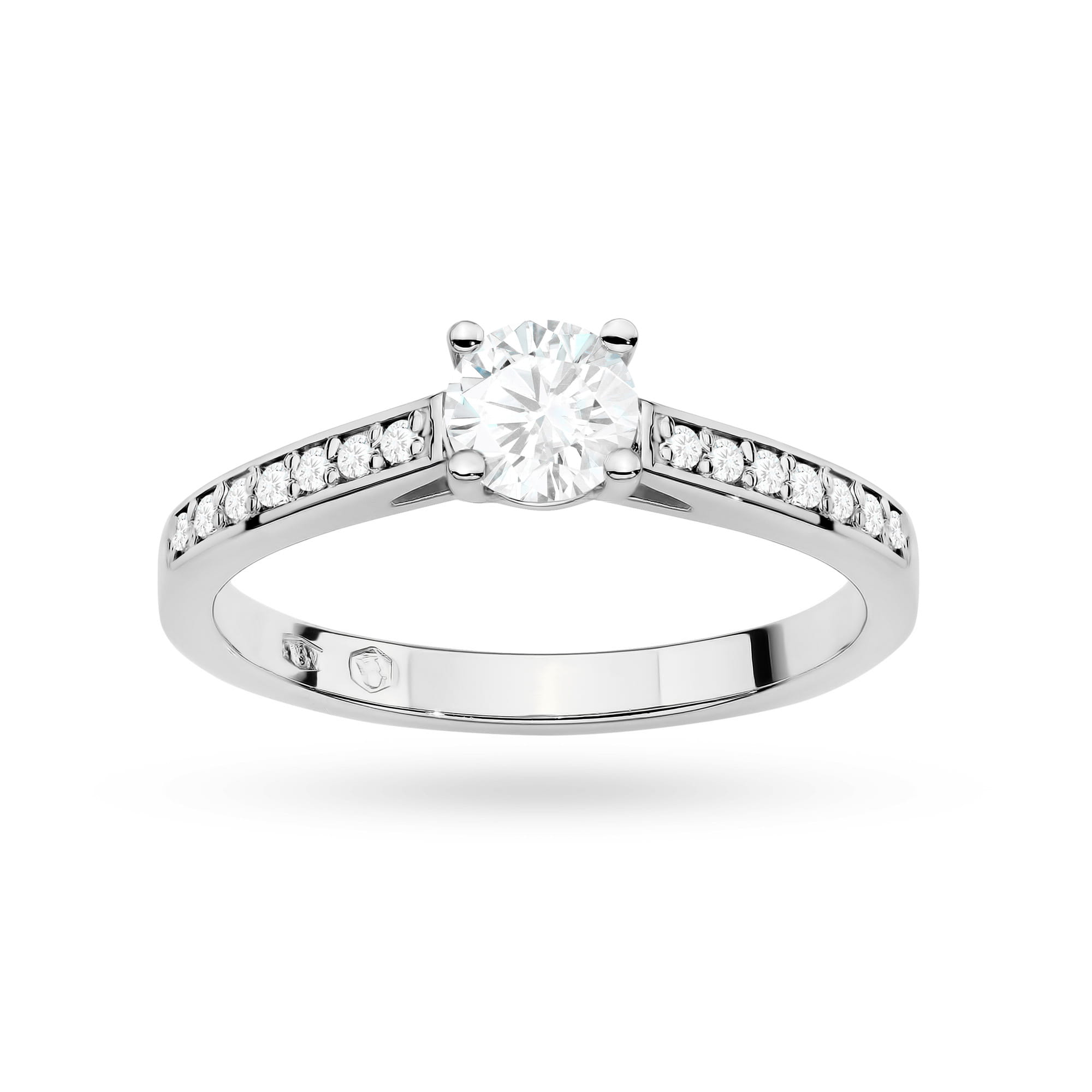 Auksinis Žiedas Su Labaratoriniais Deimantais